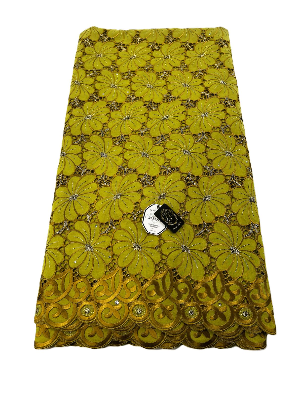 8214 Swiss Voile Allover w/Swarovski