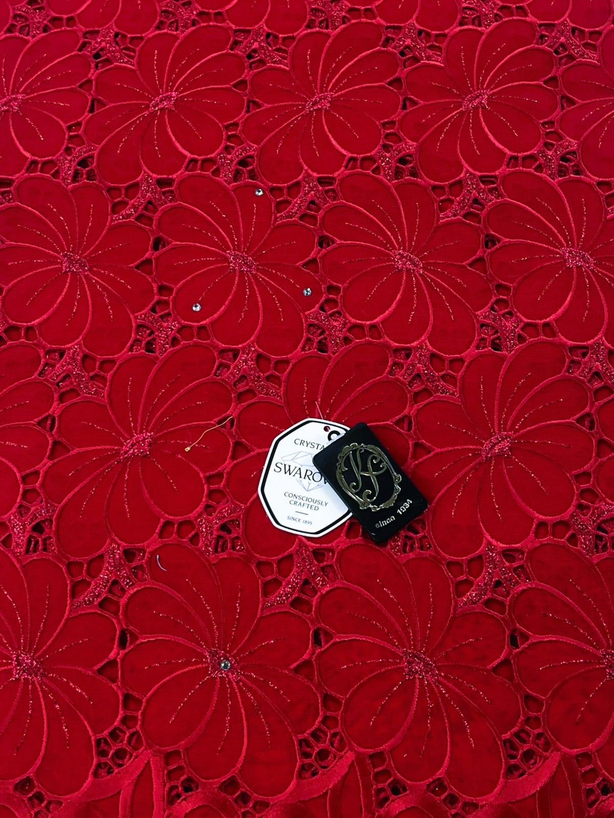 8214 Swiss Voile Allover w/Swarovski