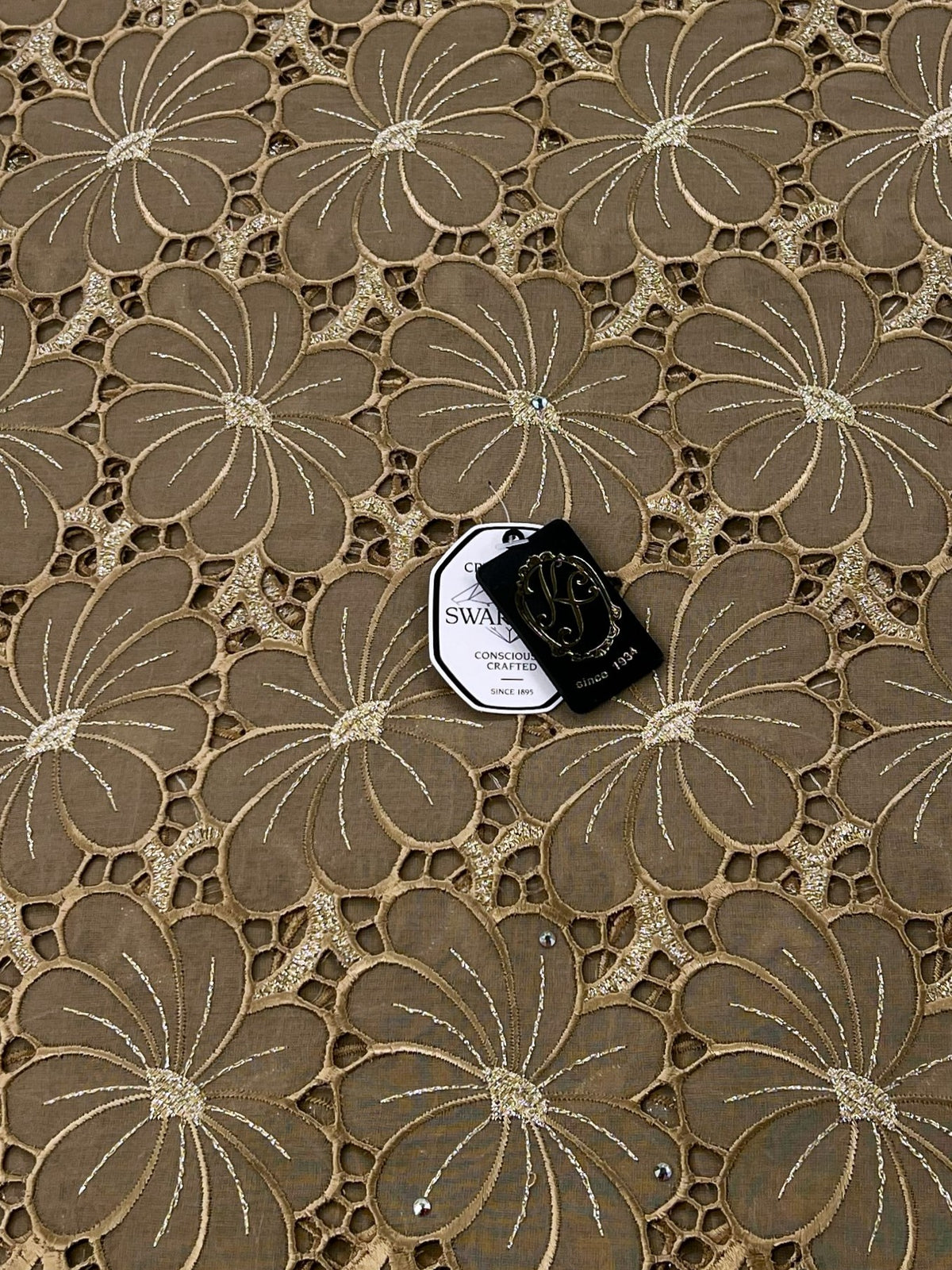 8214 Swiss Voile Allover w/Swarovski