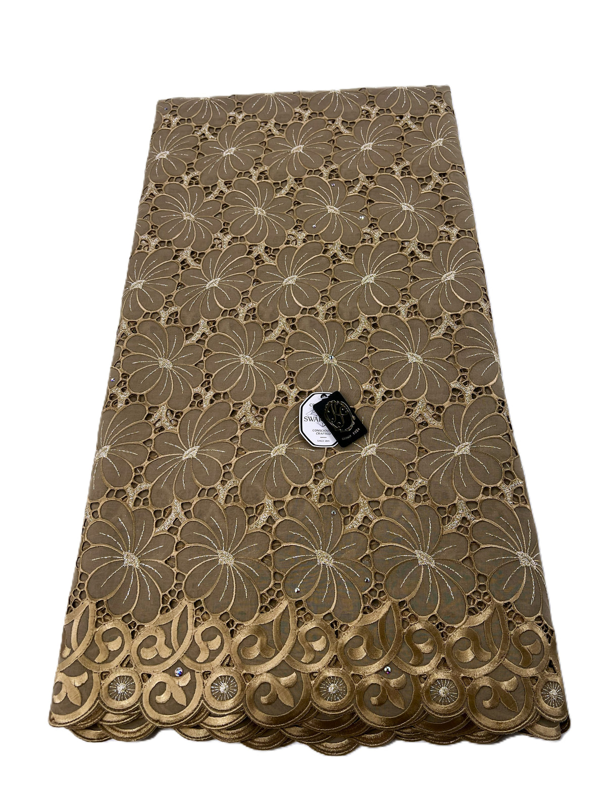 8214 Swiss Voile Allover w/Swarovski