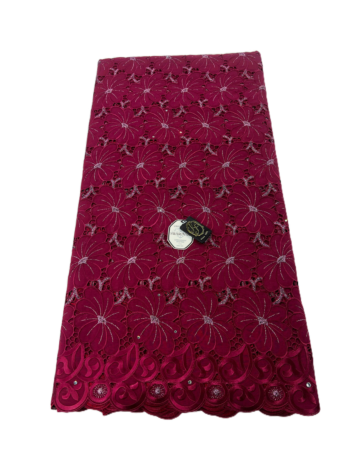 8214 Swiss Voile Allover w/Swarovski