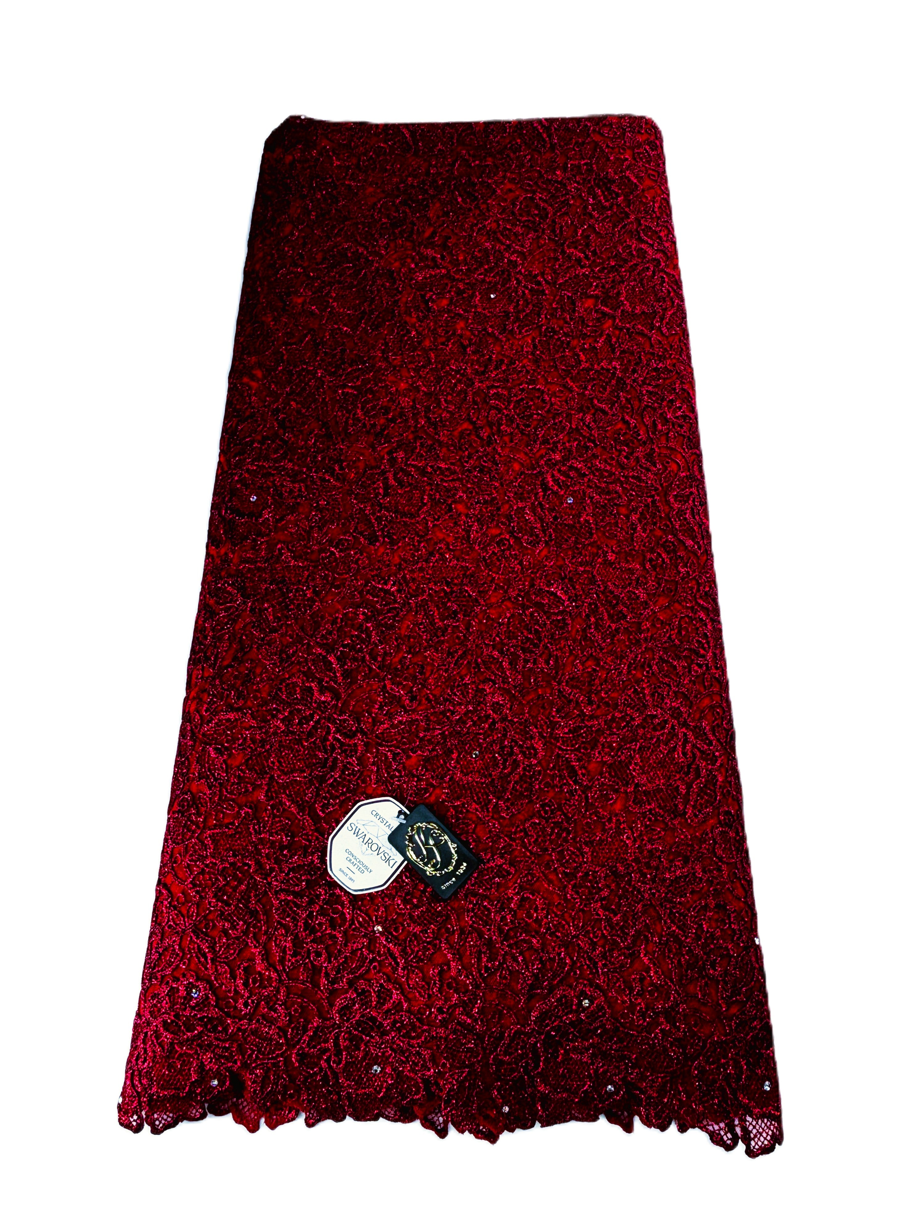 323851NFL Swiss Lurex Guipure Lace w/Swarovski