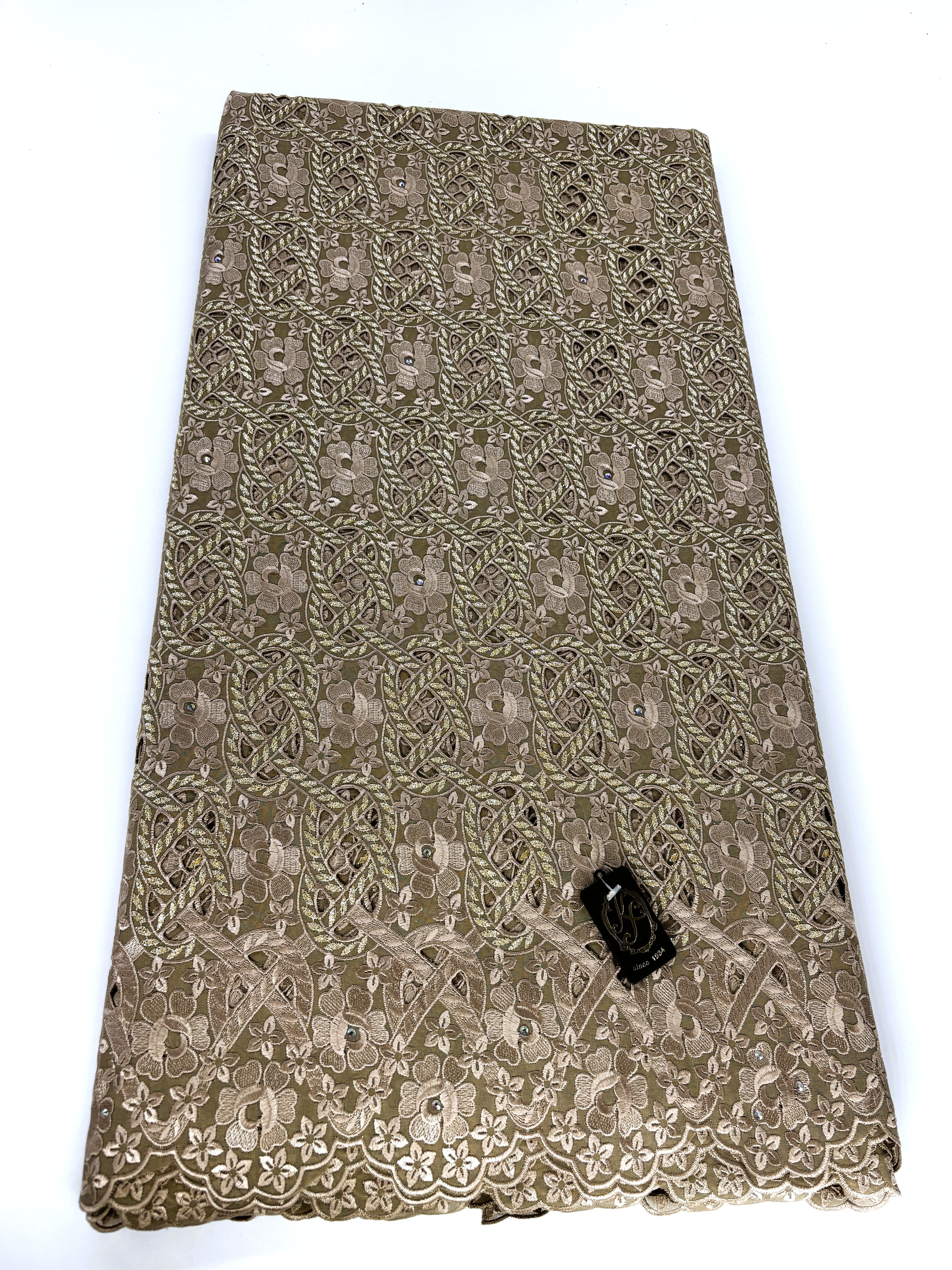 7780 Swiss Voile Allover w/Stones