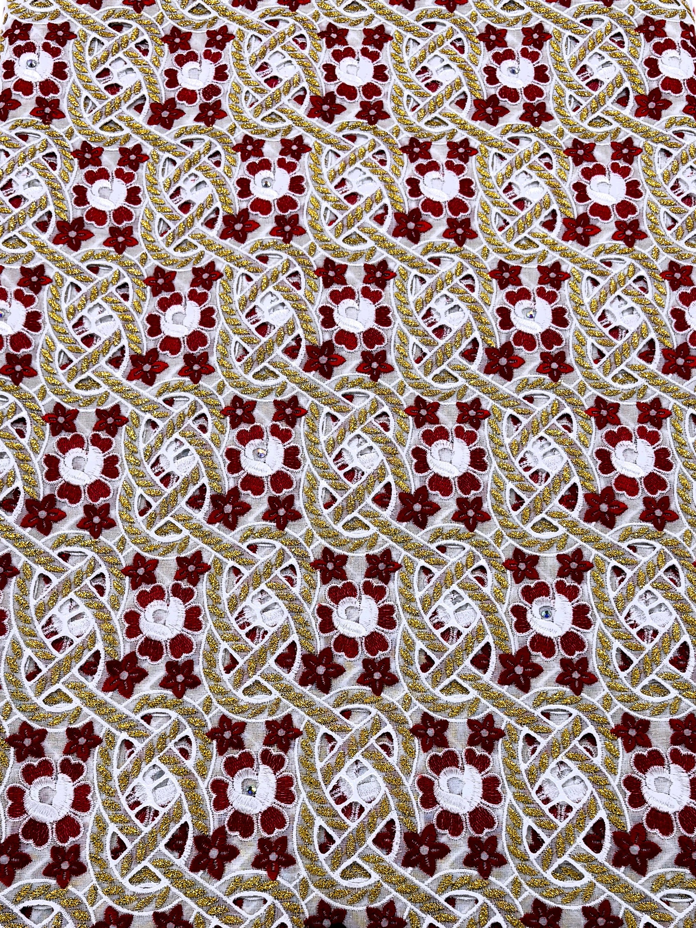 7780 Swiss Voile Allover w/Stones