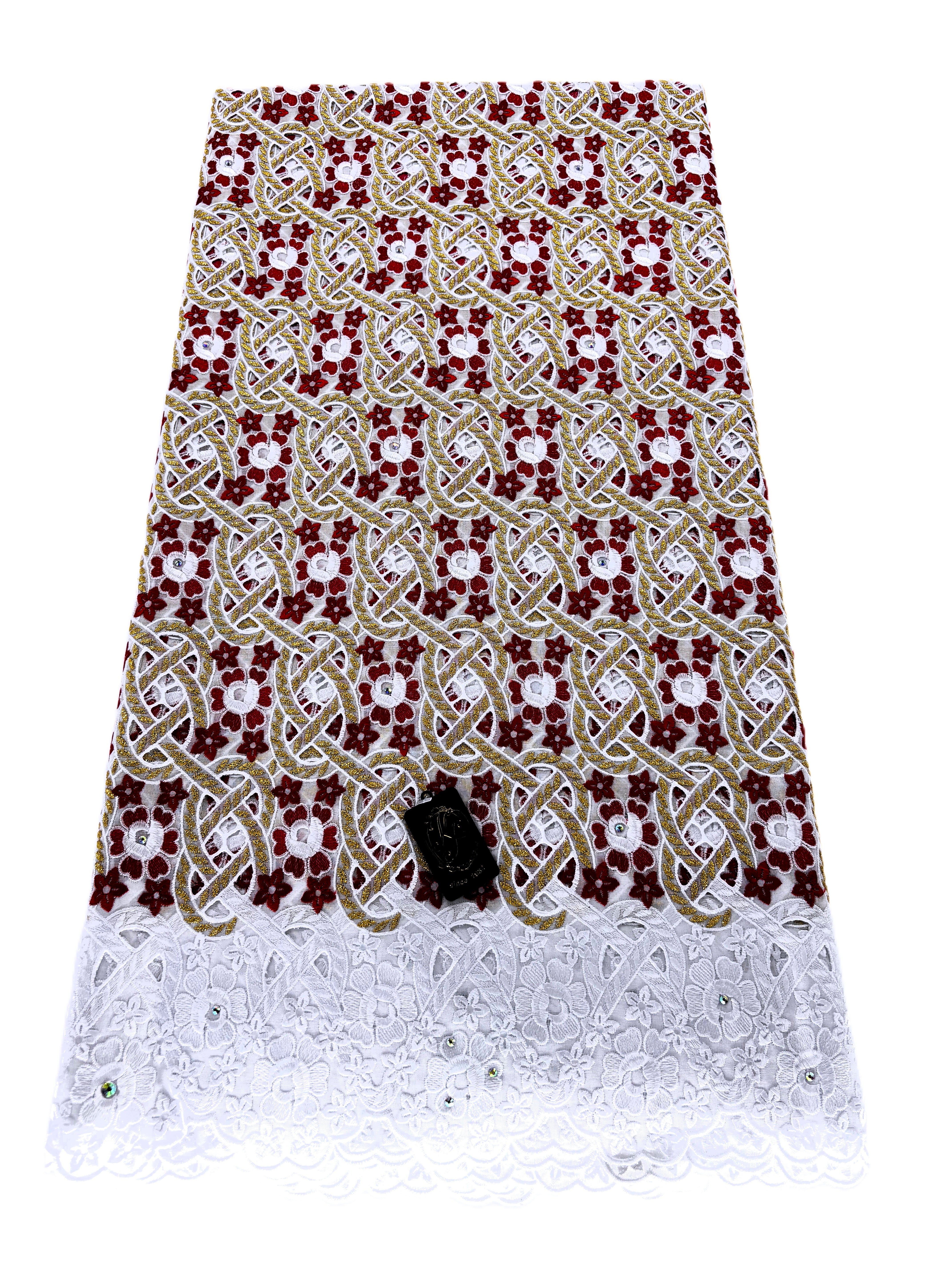 7780 Swiss Voile Allover w/Stones