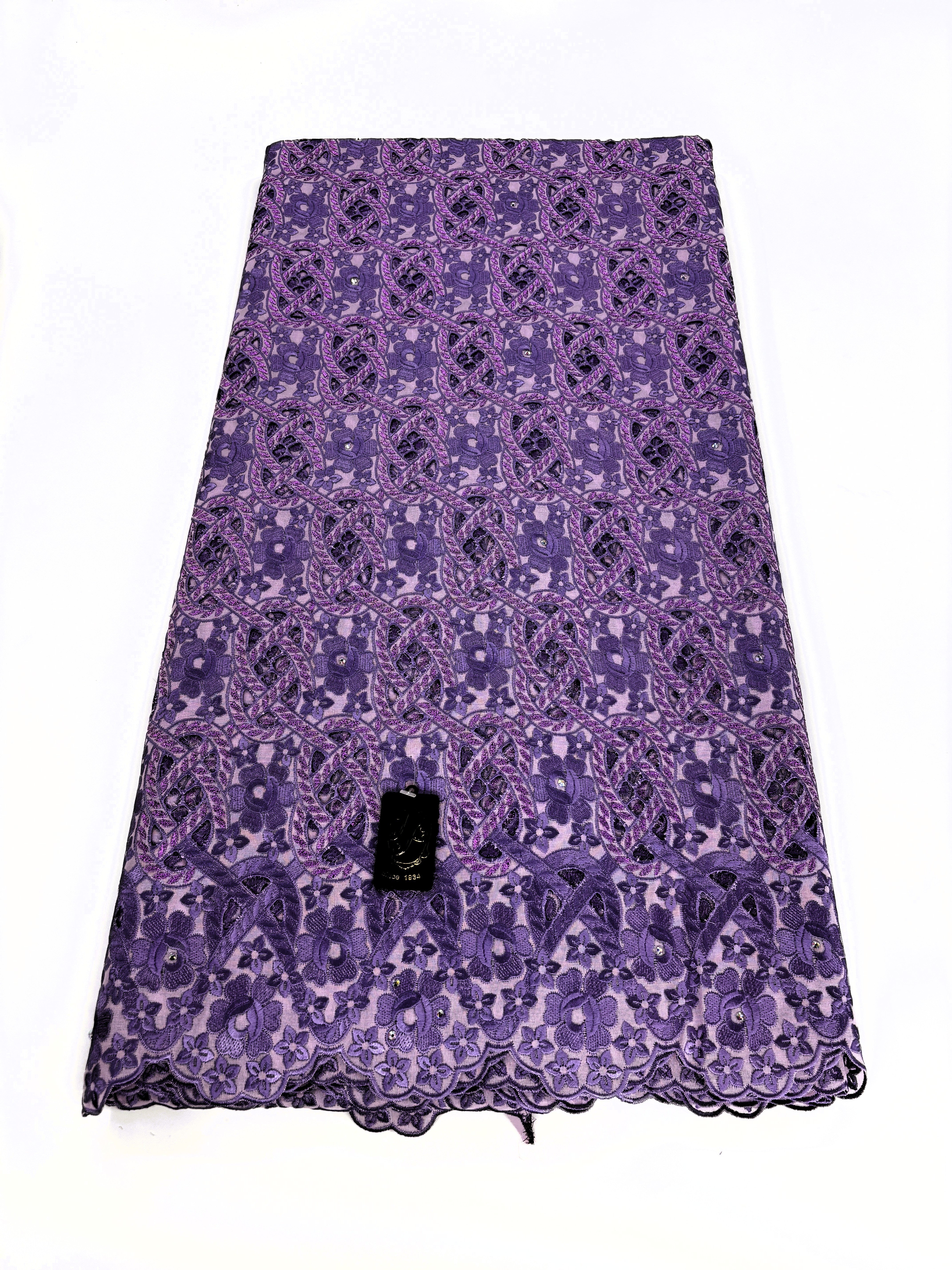 7780 Swiss Voile Allover w/Stones