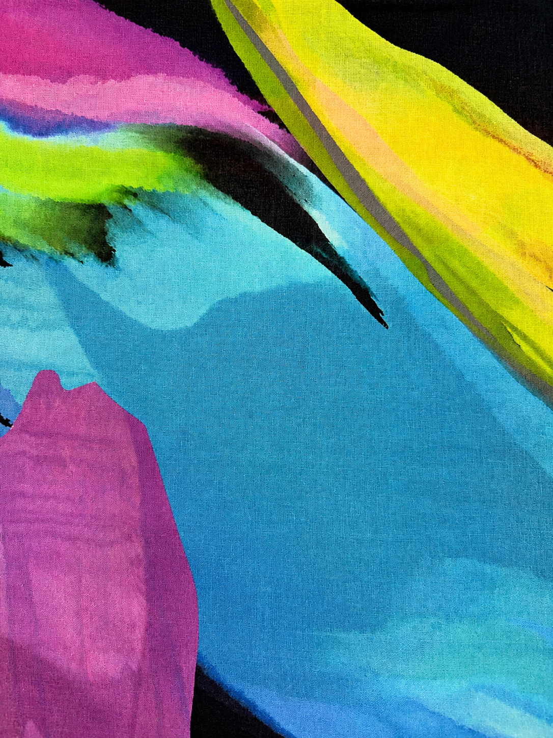 10344P Printed Voile Laffaya