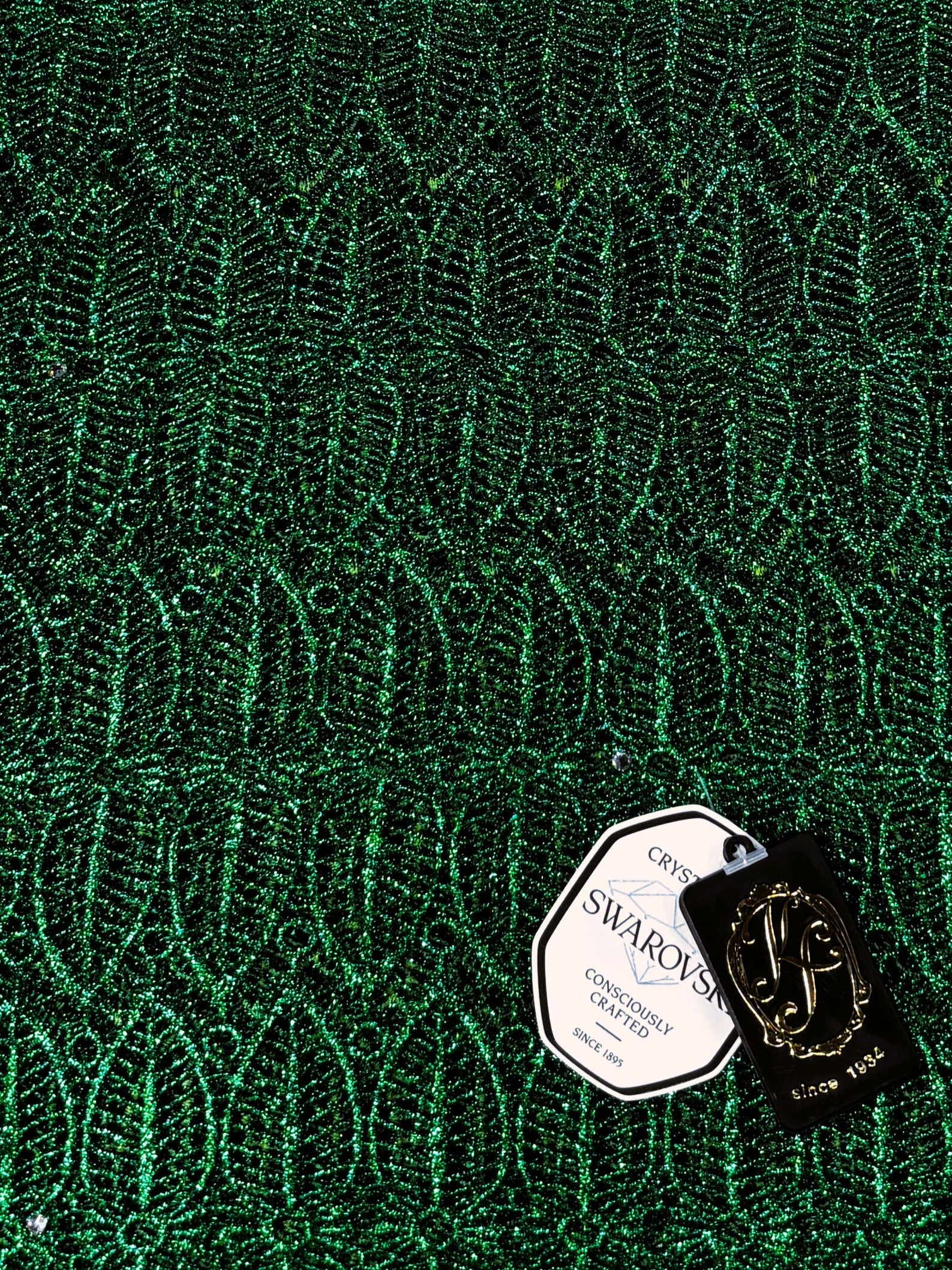 8084LX Swiss Lurex Guipure Lace w/Swarovski