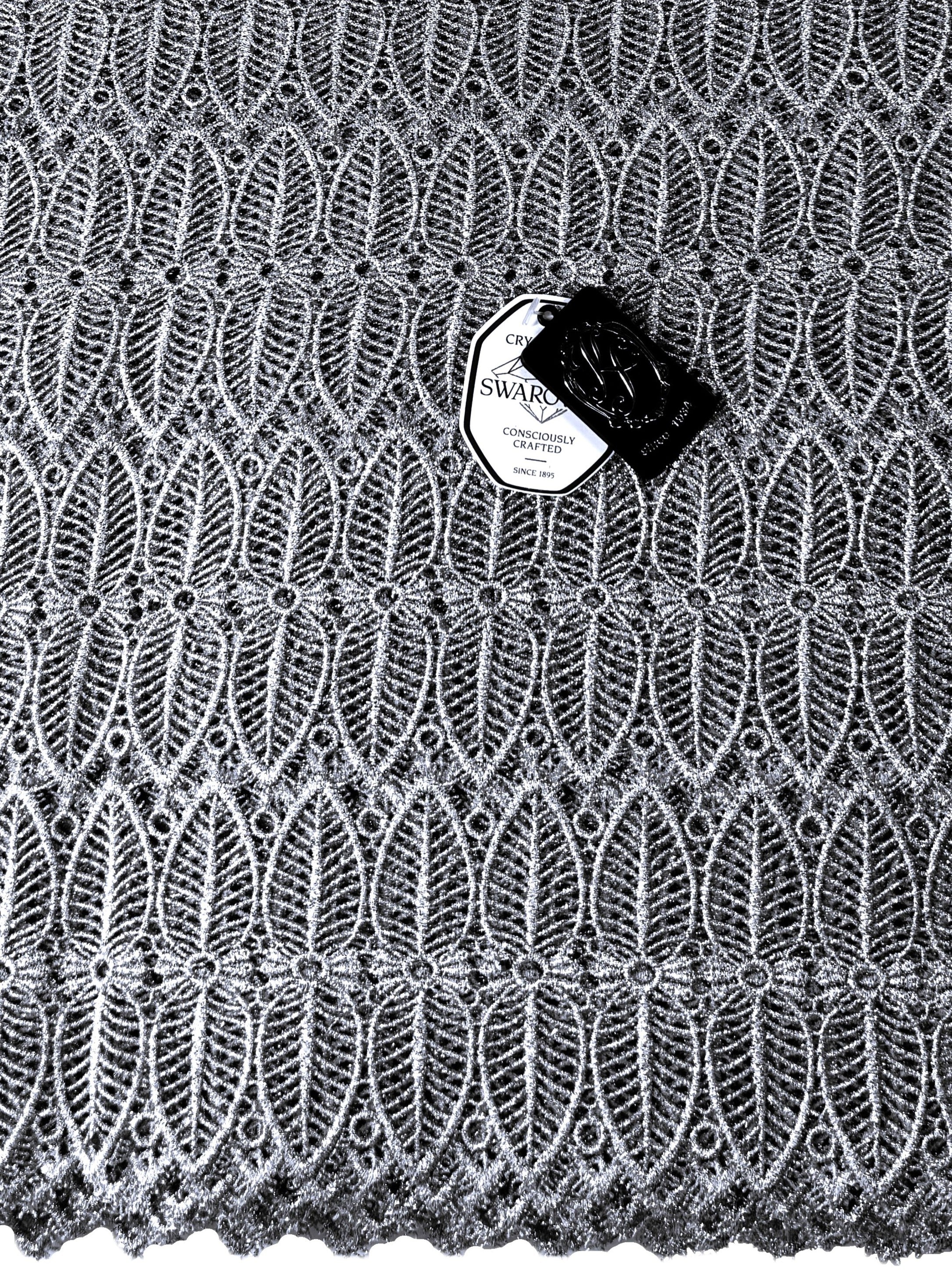 8084LX Swiss Lurex Guipure Lace w/Swarovski