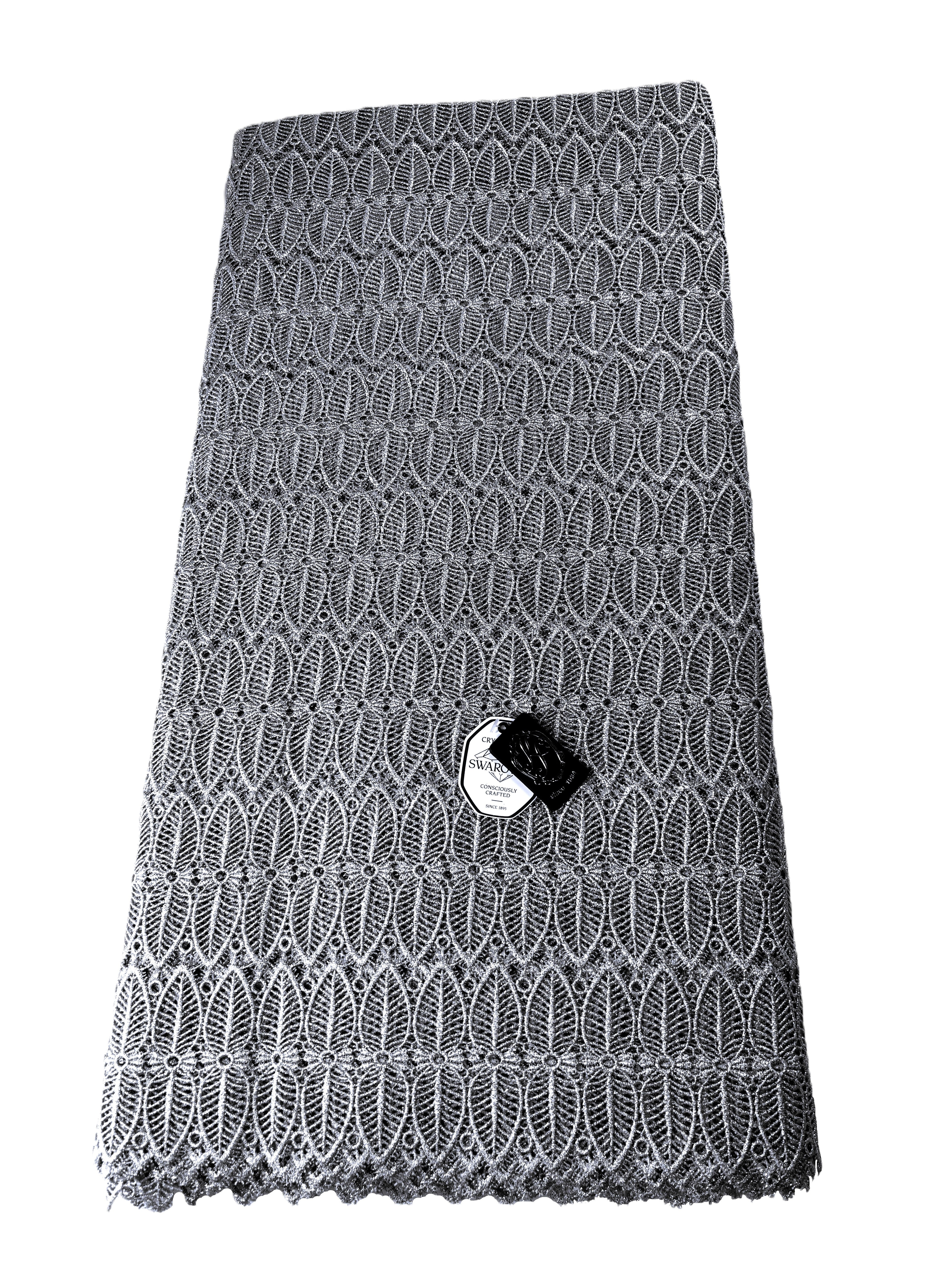 8084LX Swiss Lurex Guipure Lace w/Swarovski