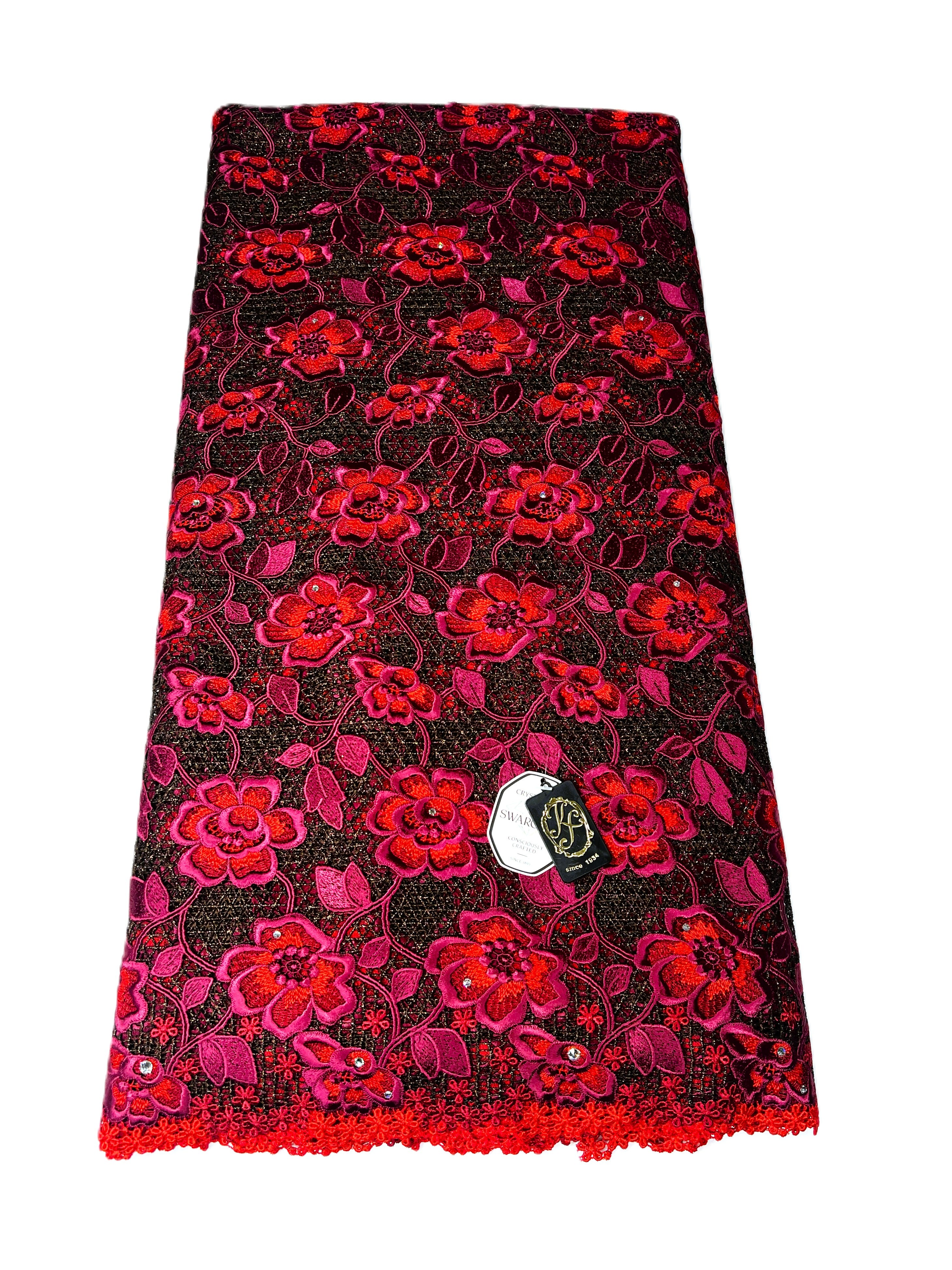 8091 - Swiss Guipure Lace w/Swarovski