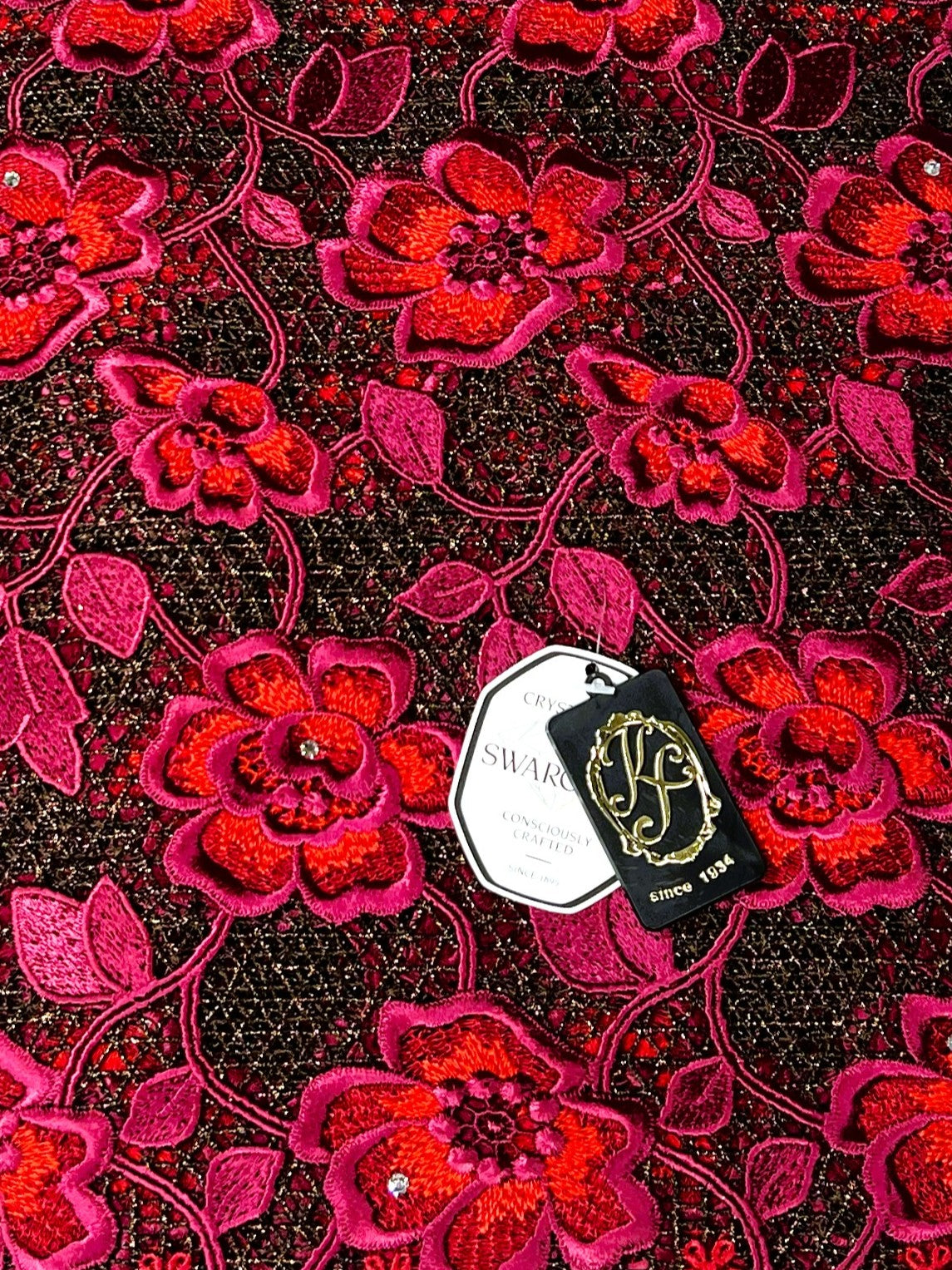 8091 - Swiss Guipure Lace w/Swarovski