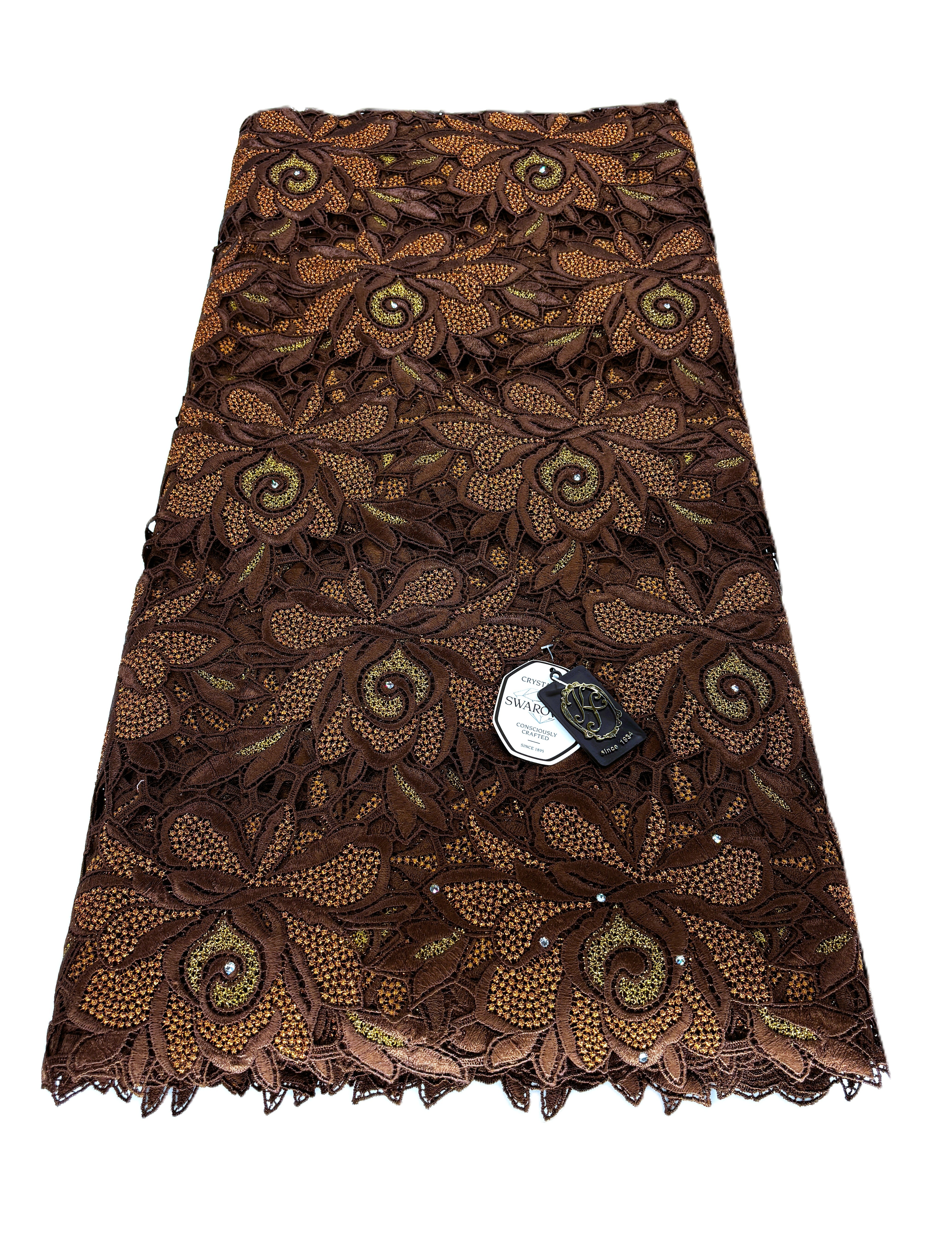 324127 Net Full Guipure w/Swarovski