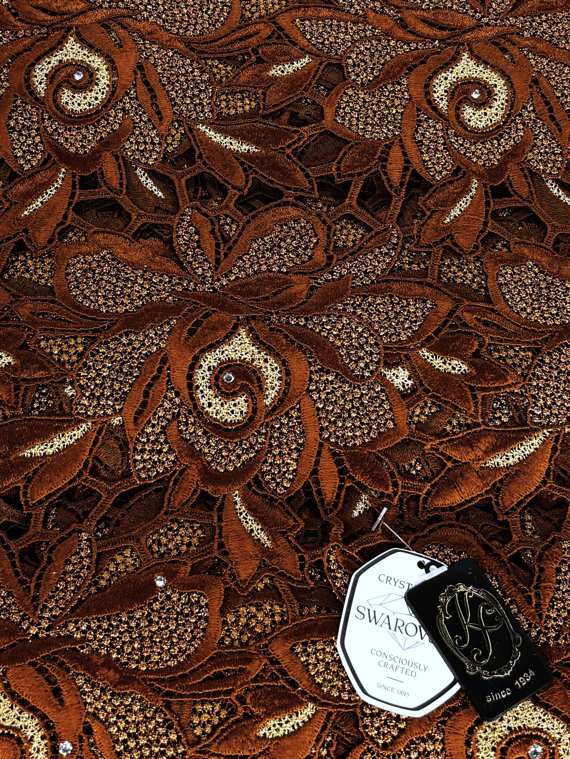 324127 Net Full Guipure w/Swarovski