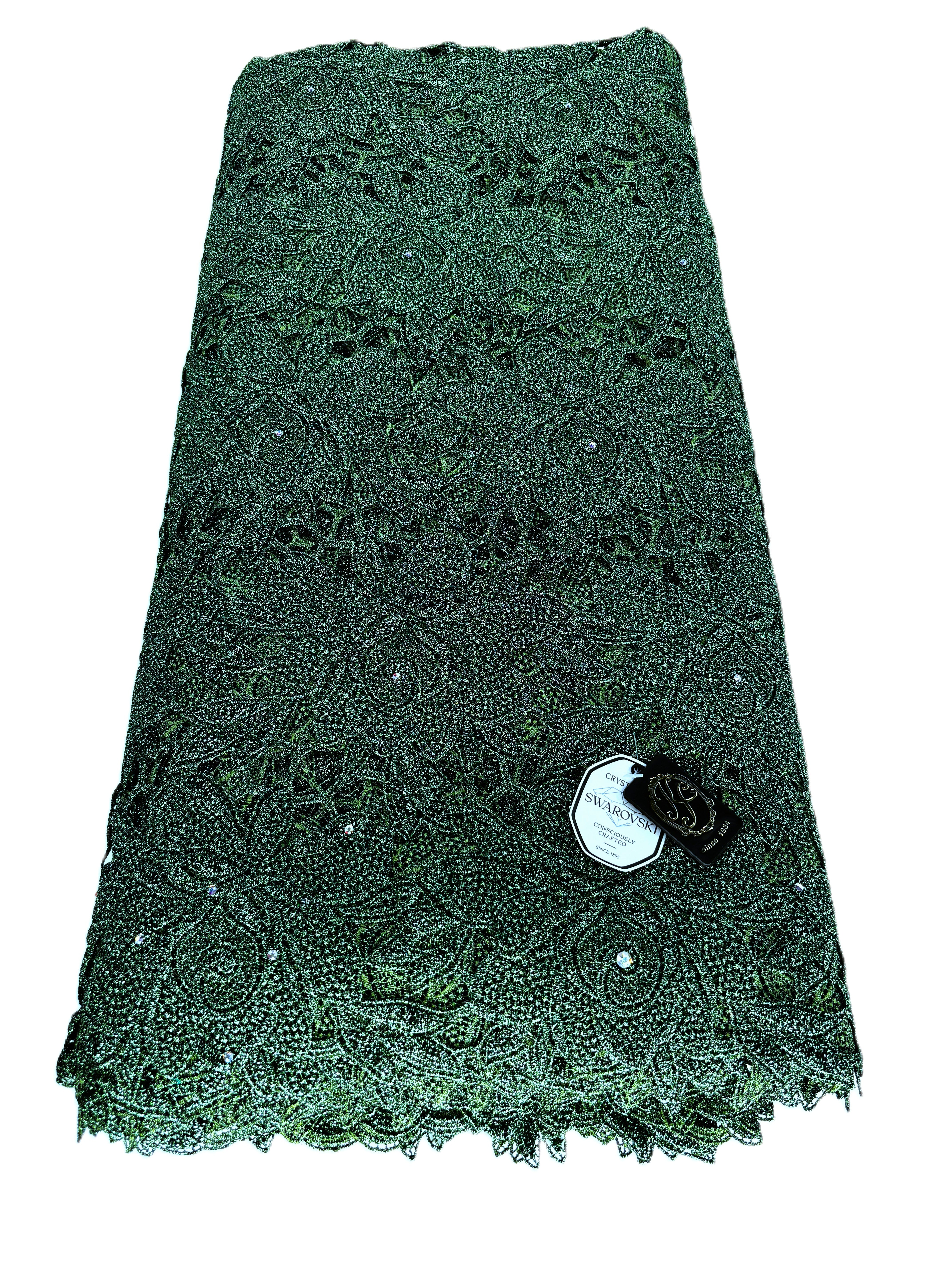 324127 Net Full Guipure w/Swarovski