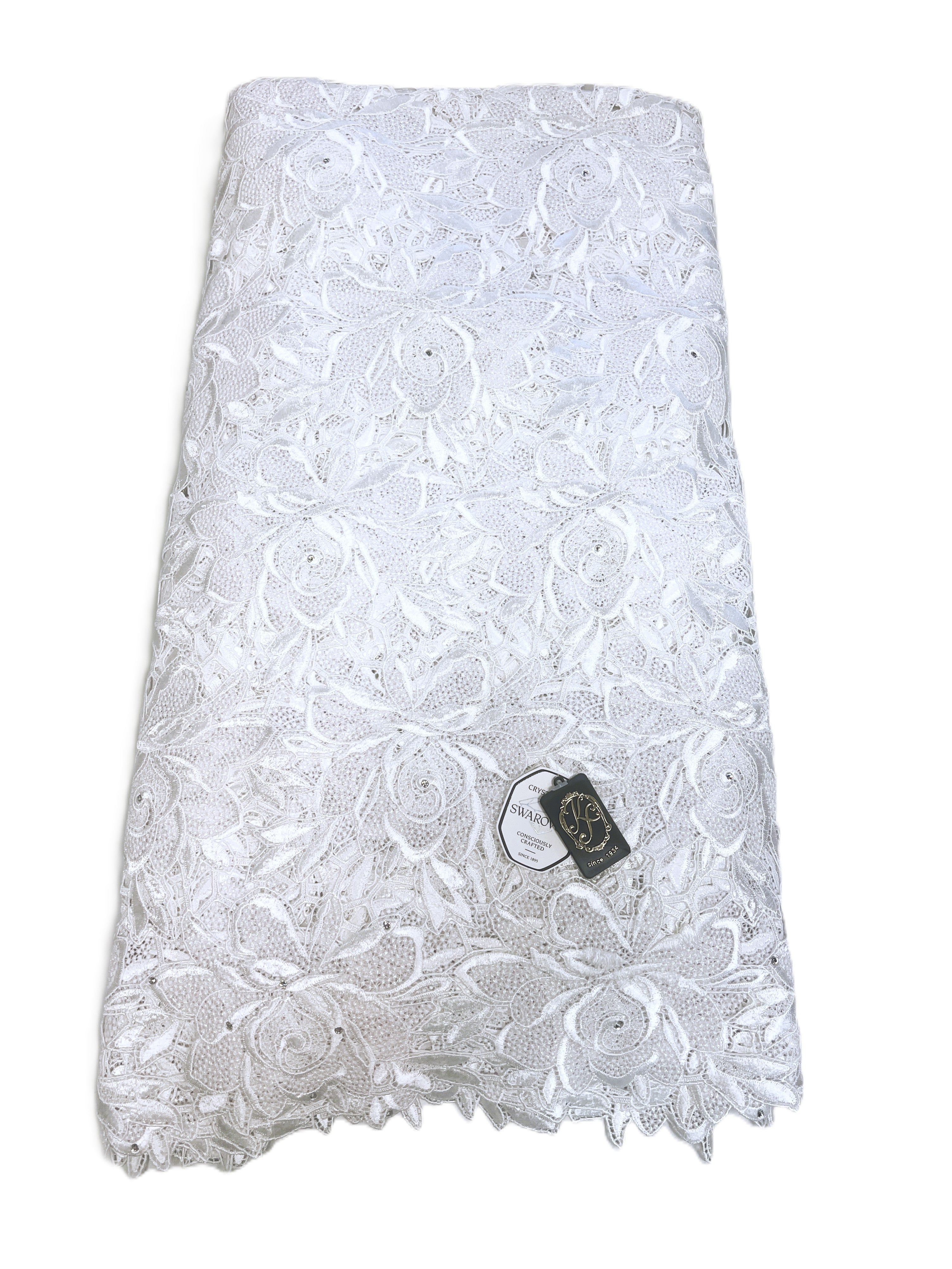 324127 Net Full Guipure w/Swarovski