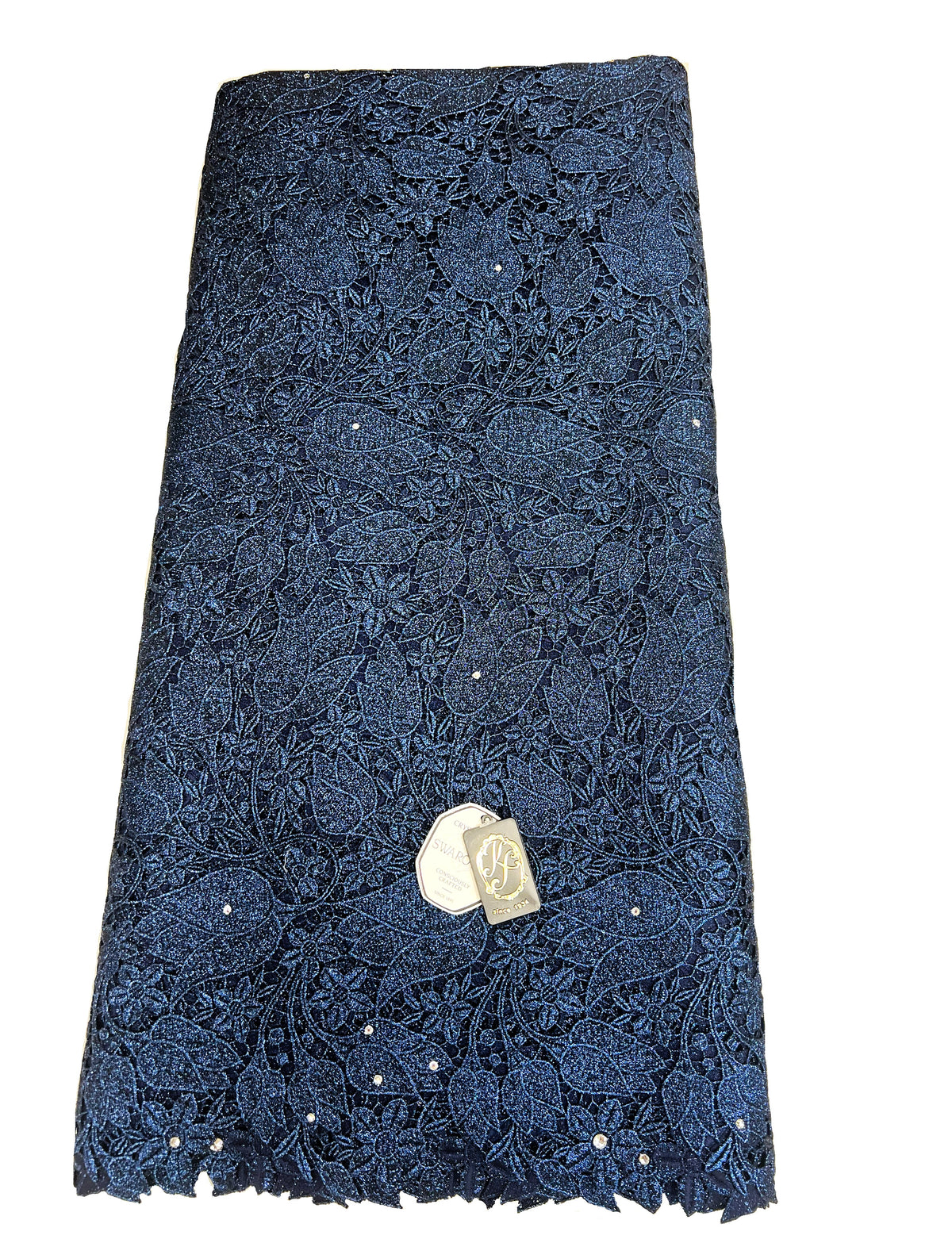 7710 Swiss Lurex Guipure Lace w/Swarovski