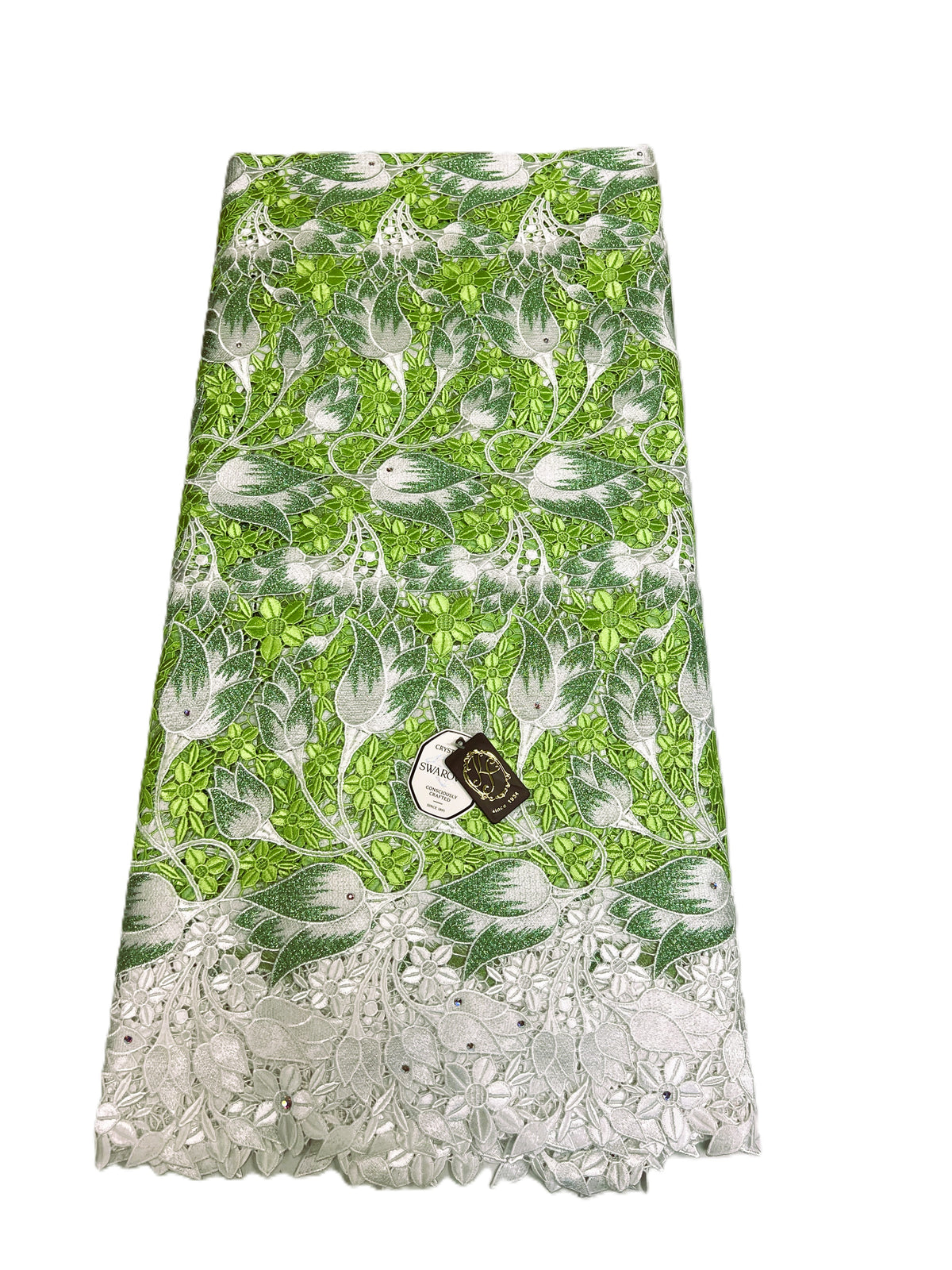 7710 Swiss Lurex Guipure Lace w/Swarovski