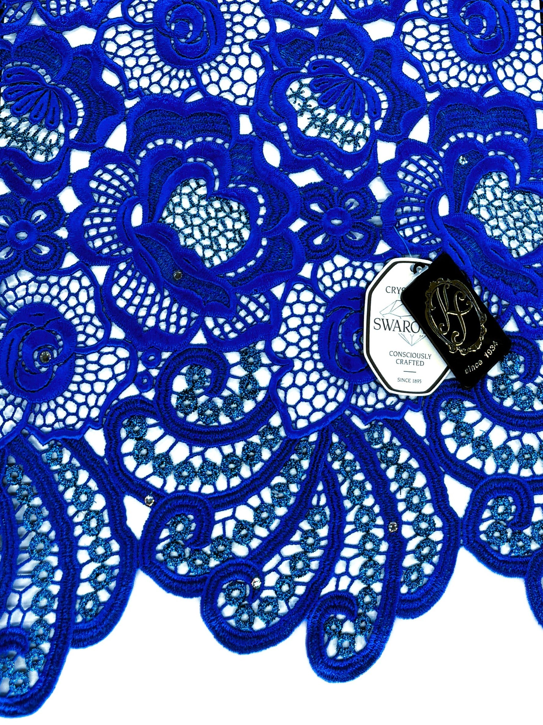 7560 Swiss Guipure Lace w/Swarovski