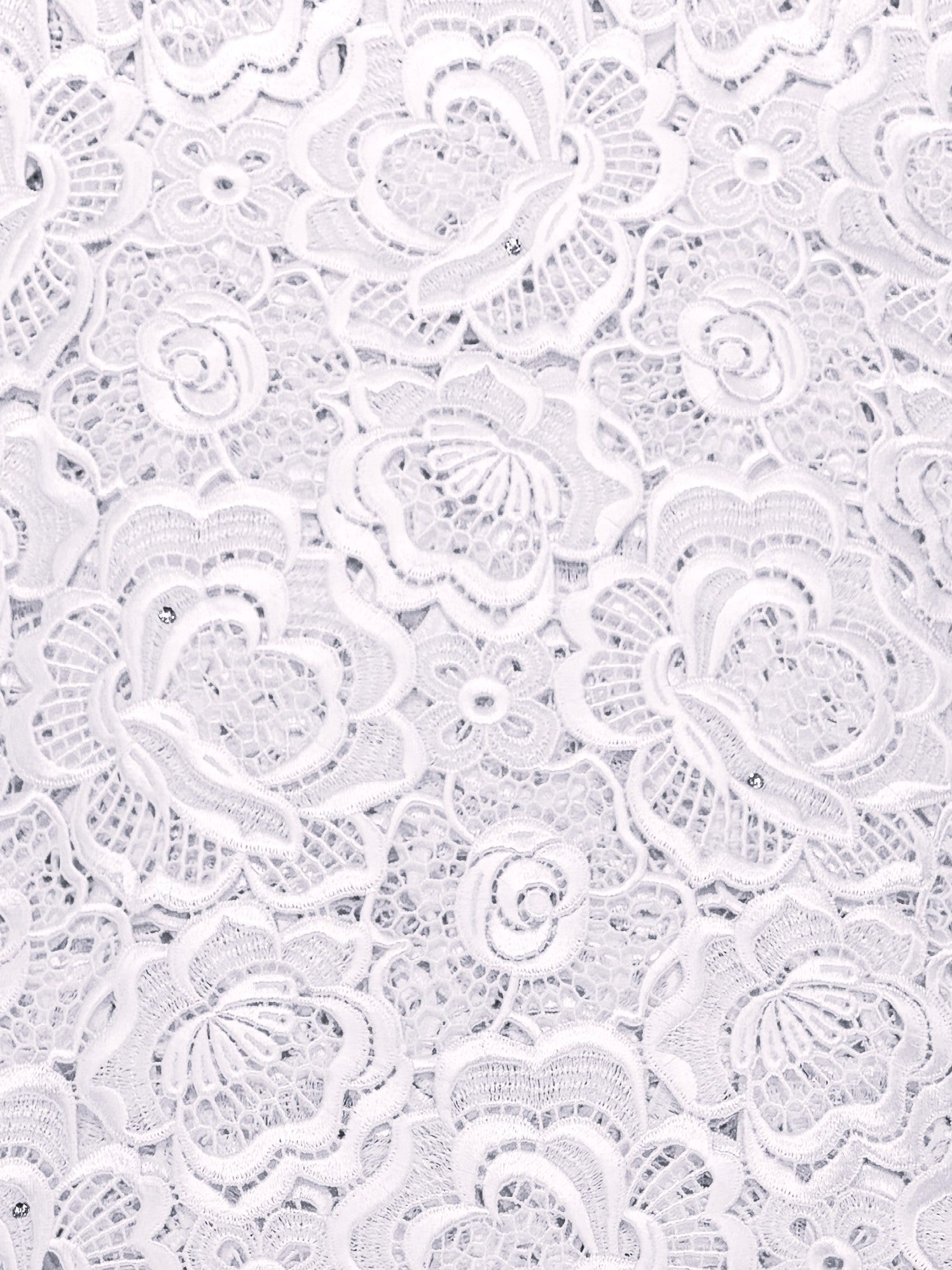 7560 Swiss Guipure Lace w/Swarovski