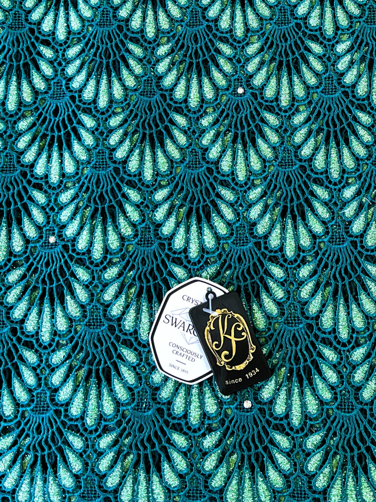 8048 Swiss Guipure Lace with Swarovski