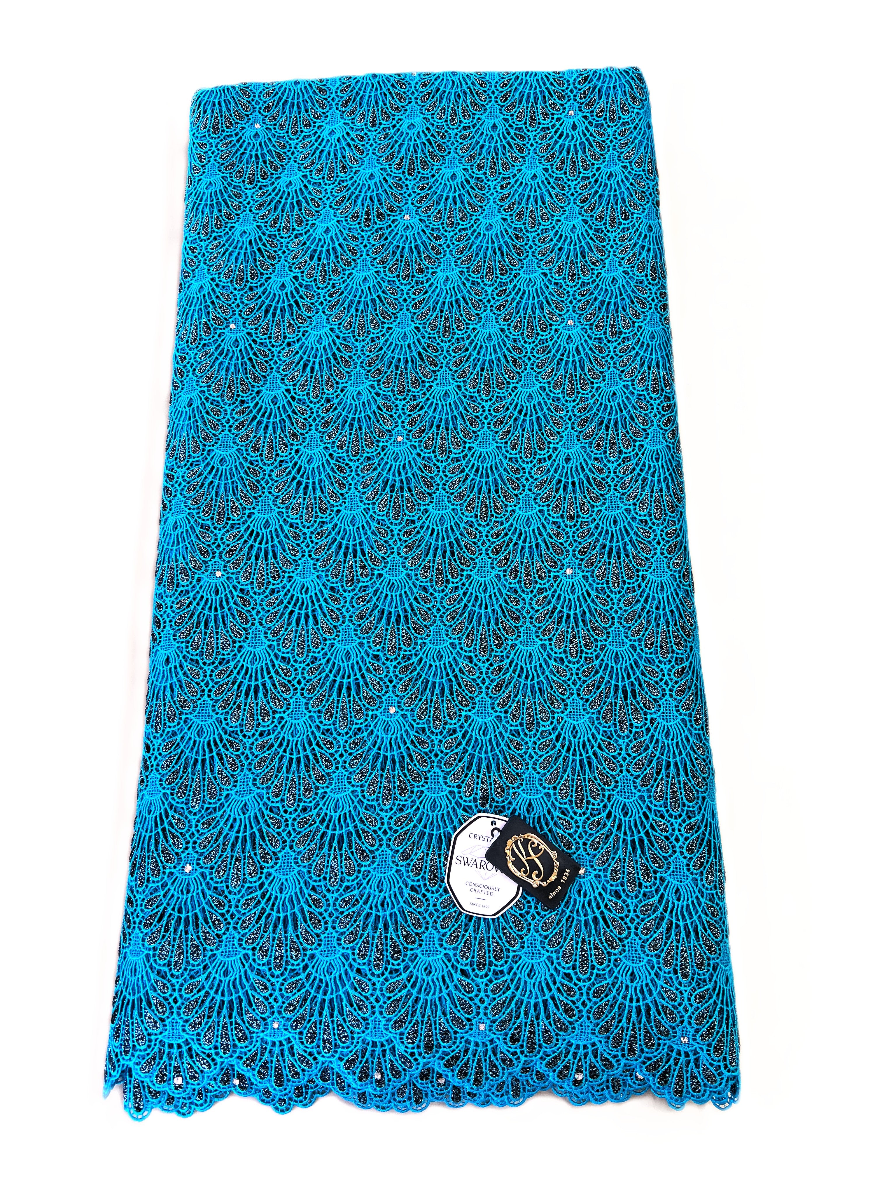 8048 Swiss Guipure Lace with Swarovski