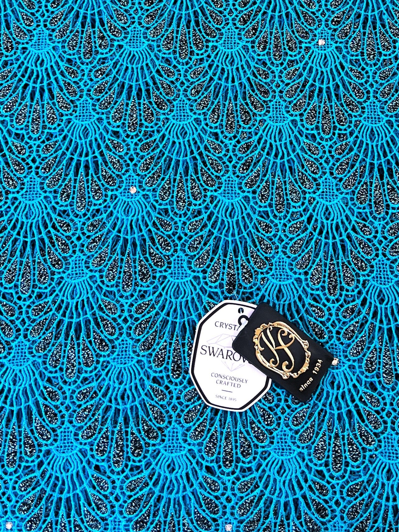 8048 Swiss Guipure Lace with Swarovski