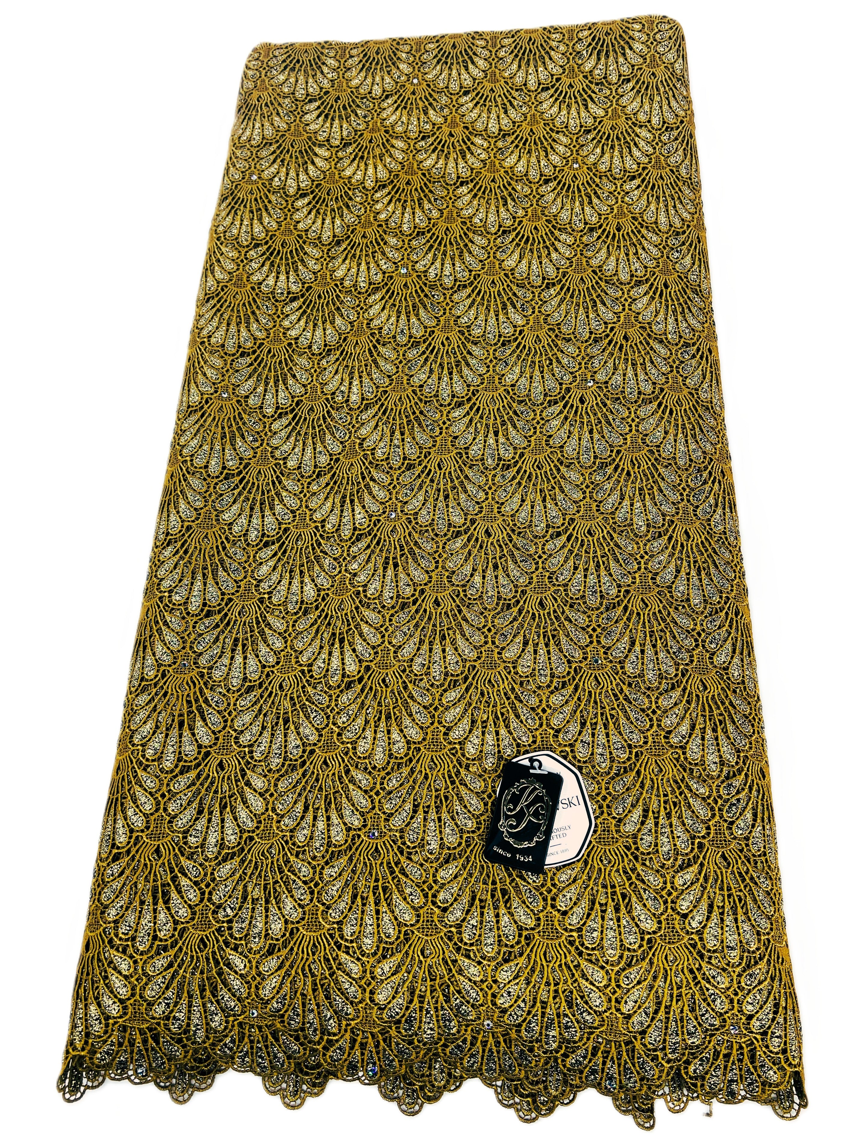 8048 Swiss Guipure Lace with Swarovski