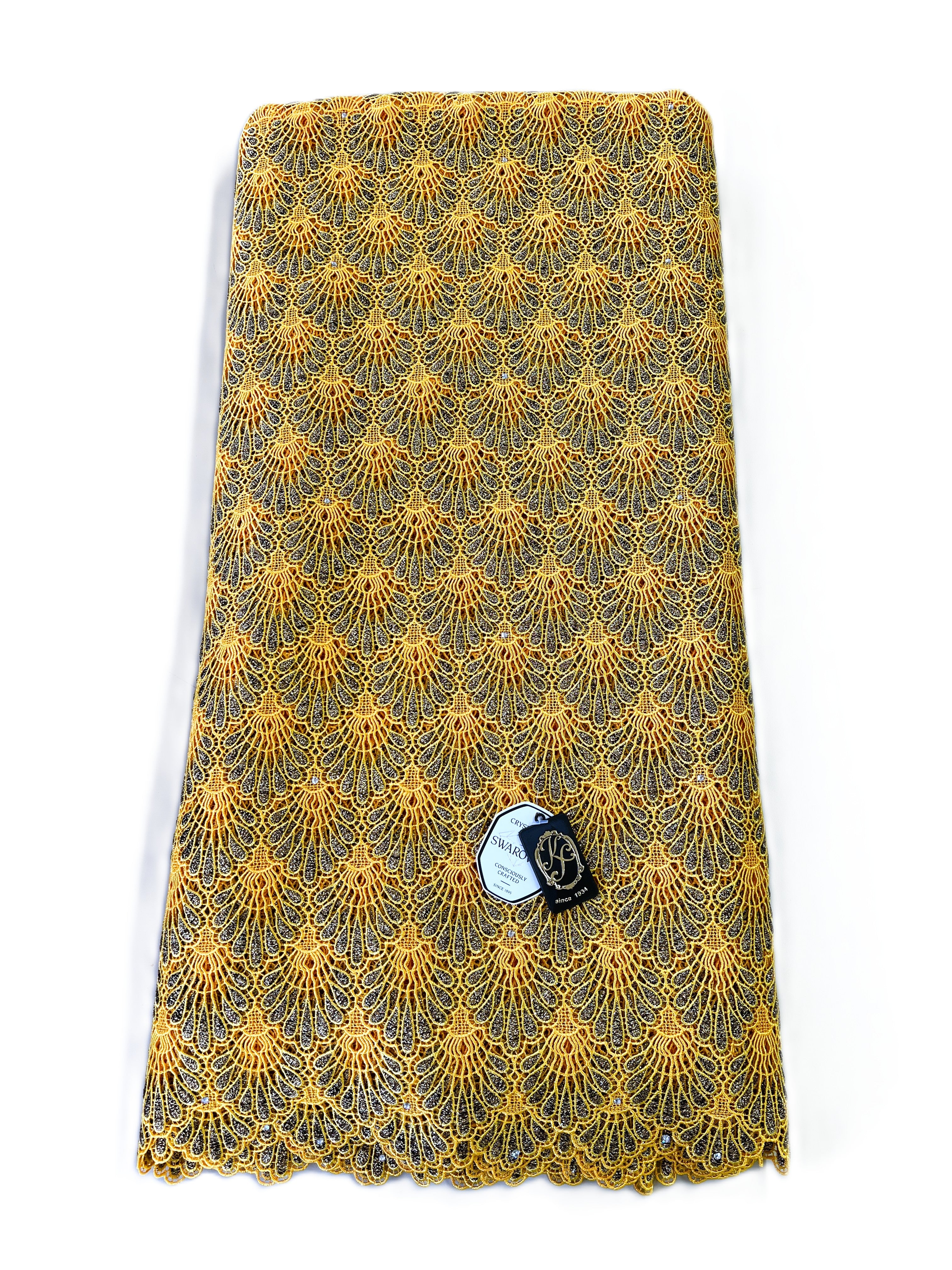 8048 Swiss Guipure Lace with Swarovski