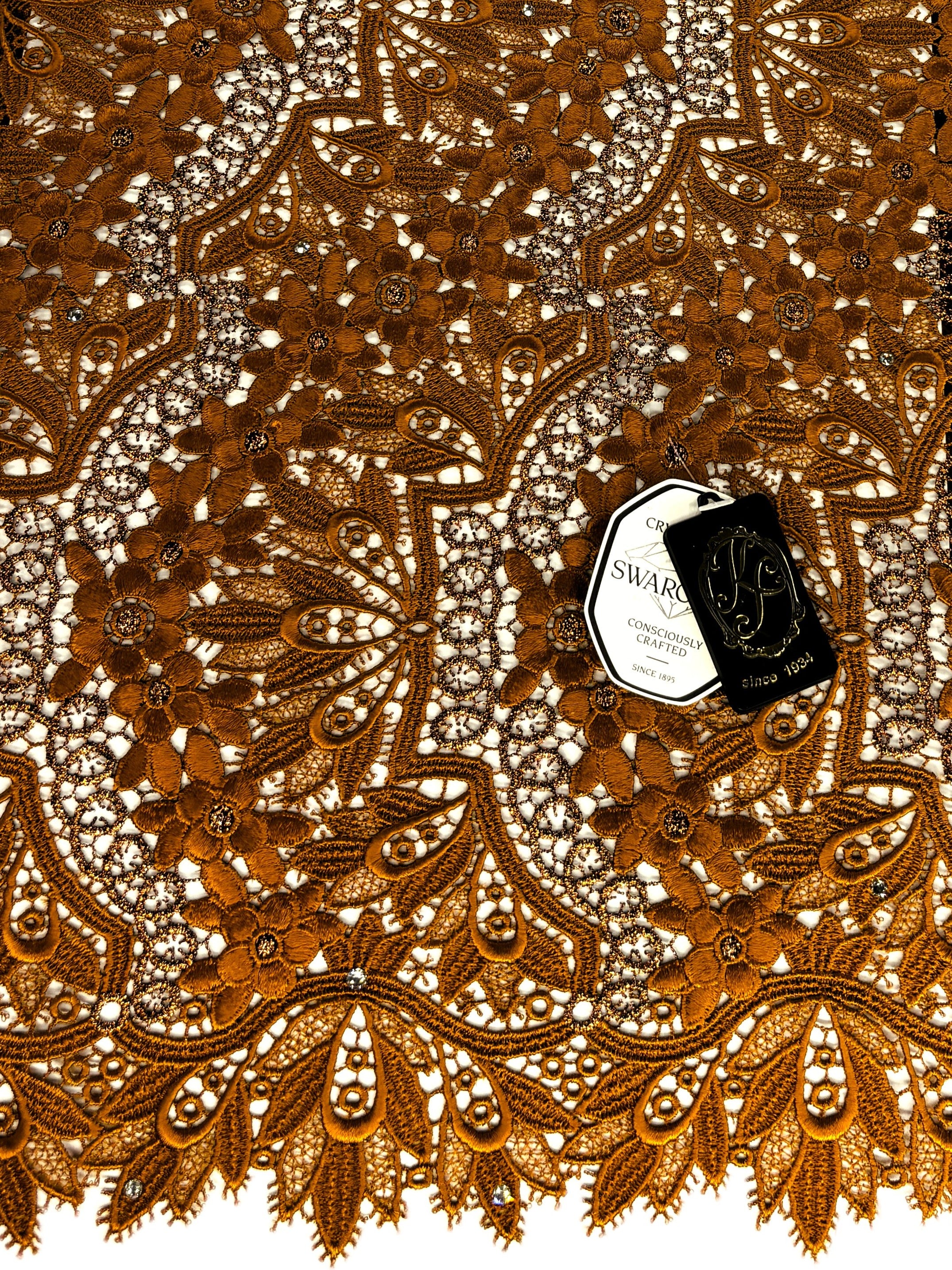 8045 - Swiss Guipure Lace w/Swarovski