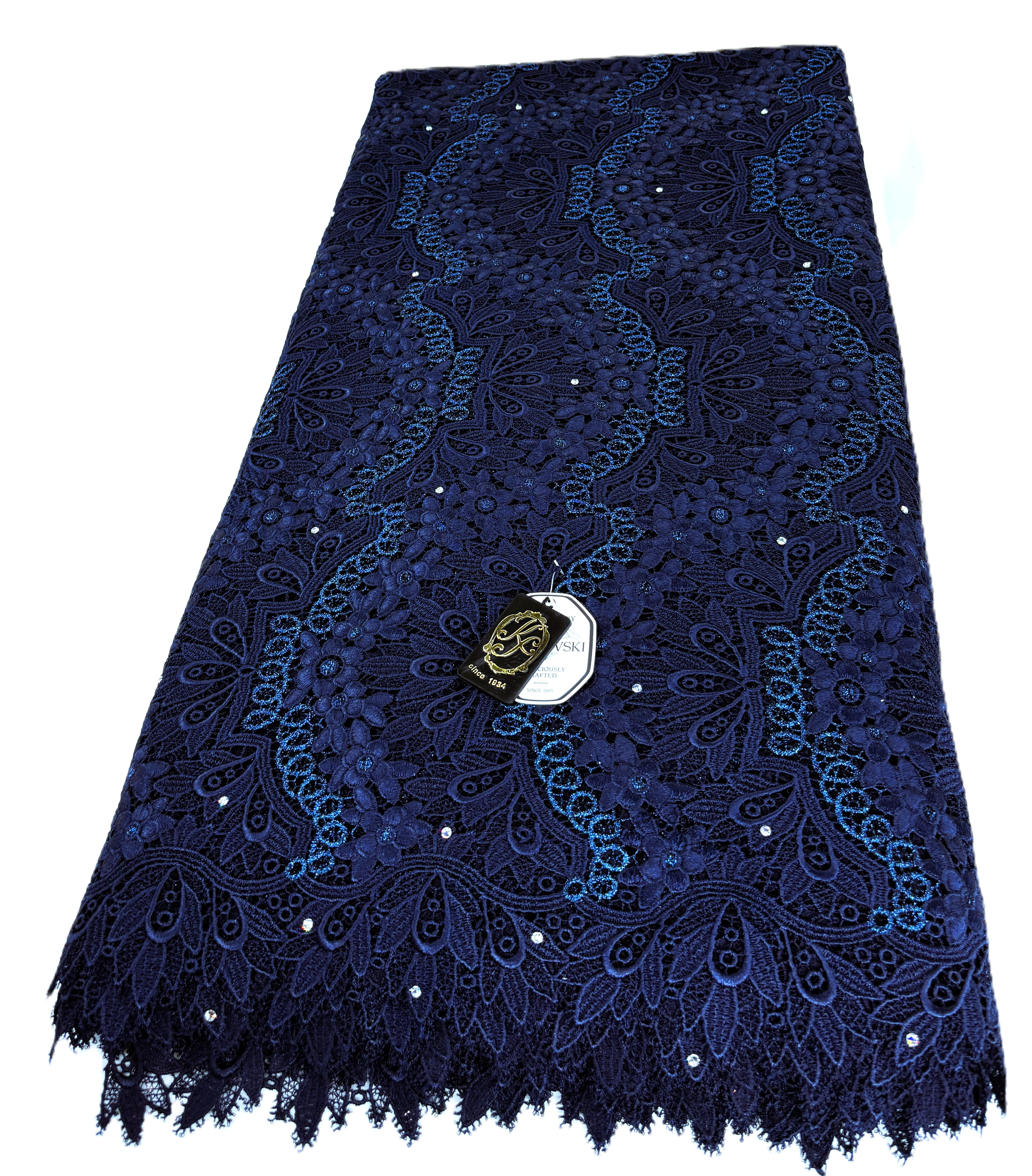 8045 - Swiss Guipure Lace w/Swarovski