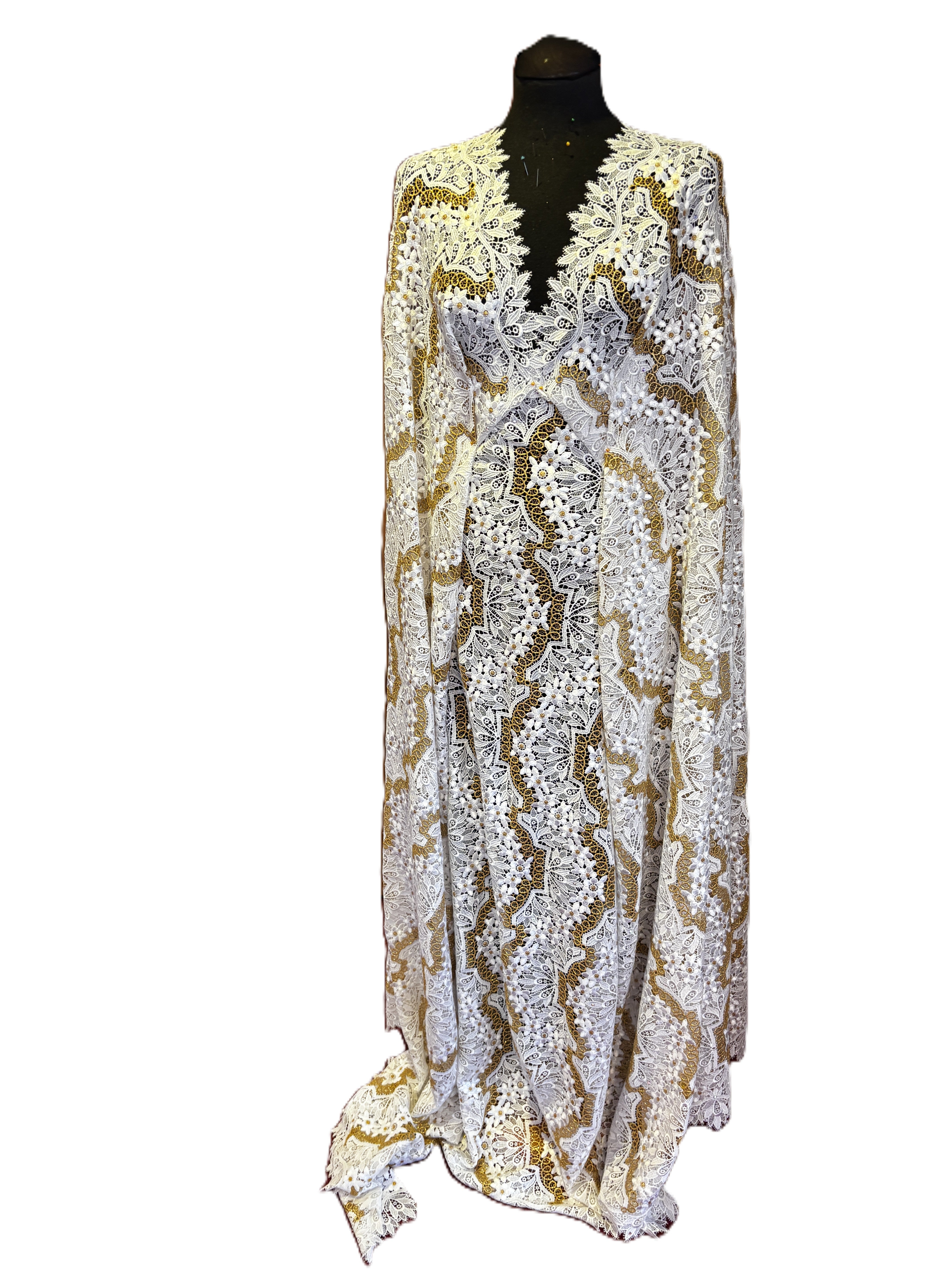 8045 - Swiss Guipure Lace w/Swarovski