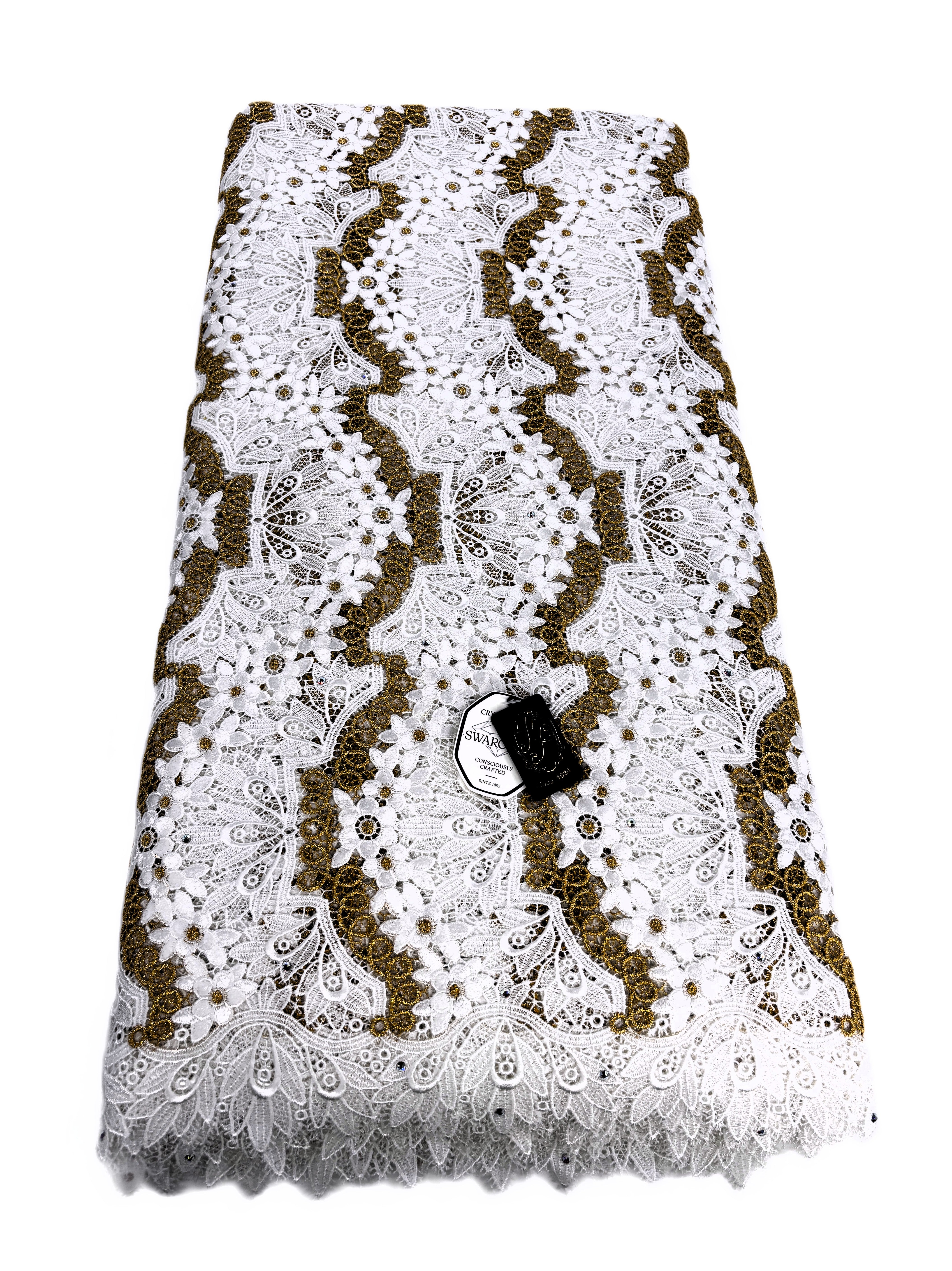 8045 - Swiss Guipure Lace w/Swarovski