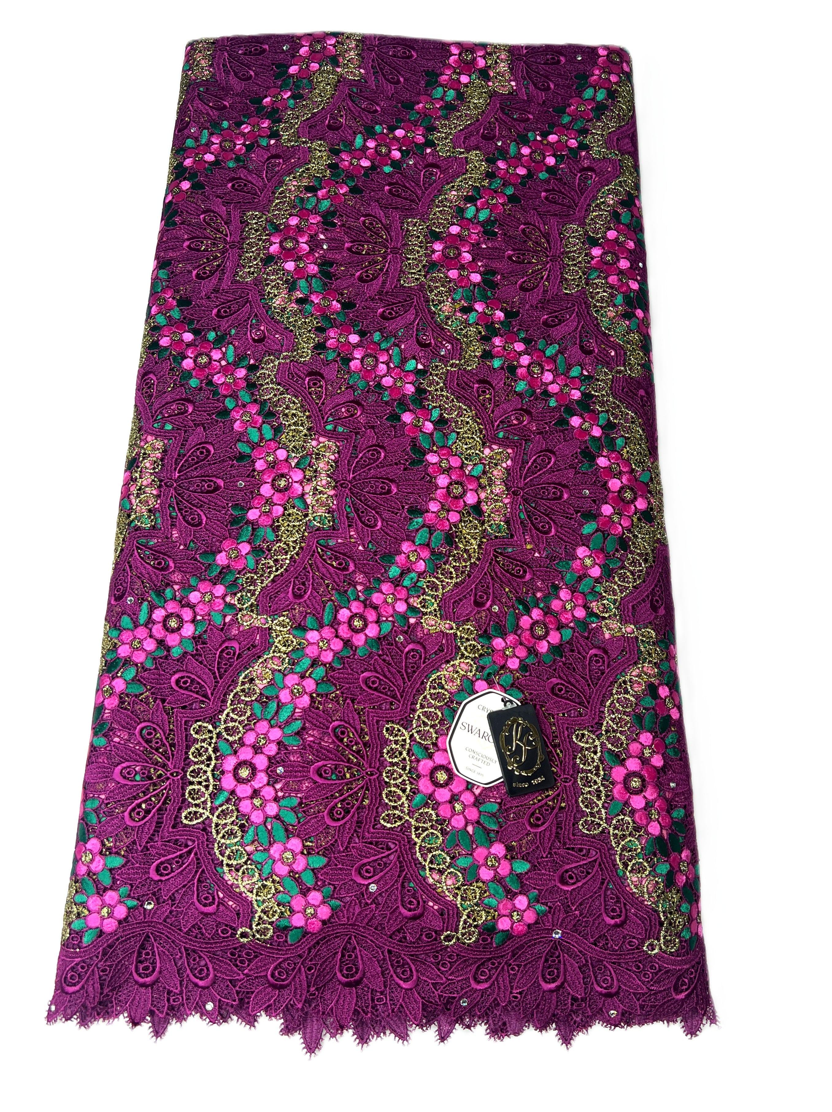 8045 - Swiss Guipure Lace w/Swarovski