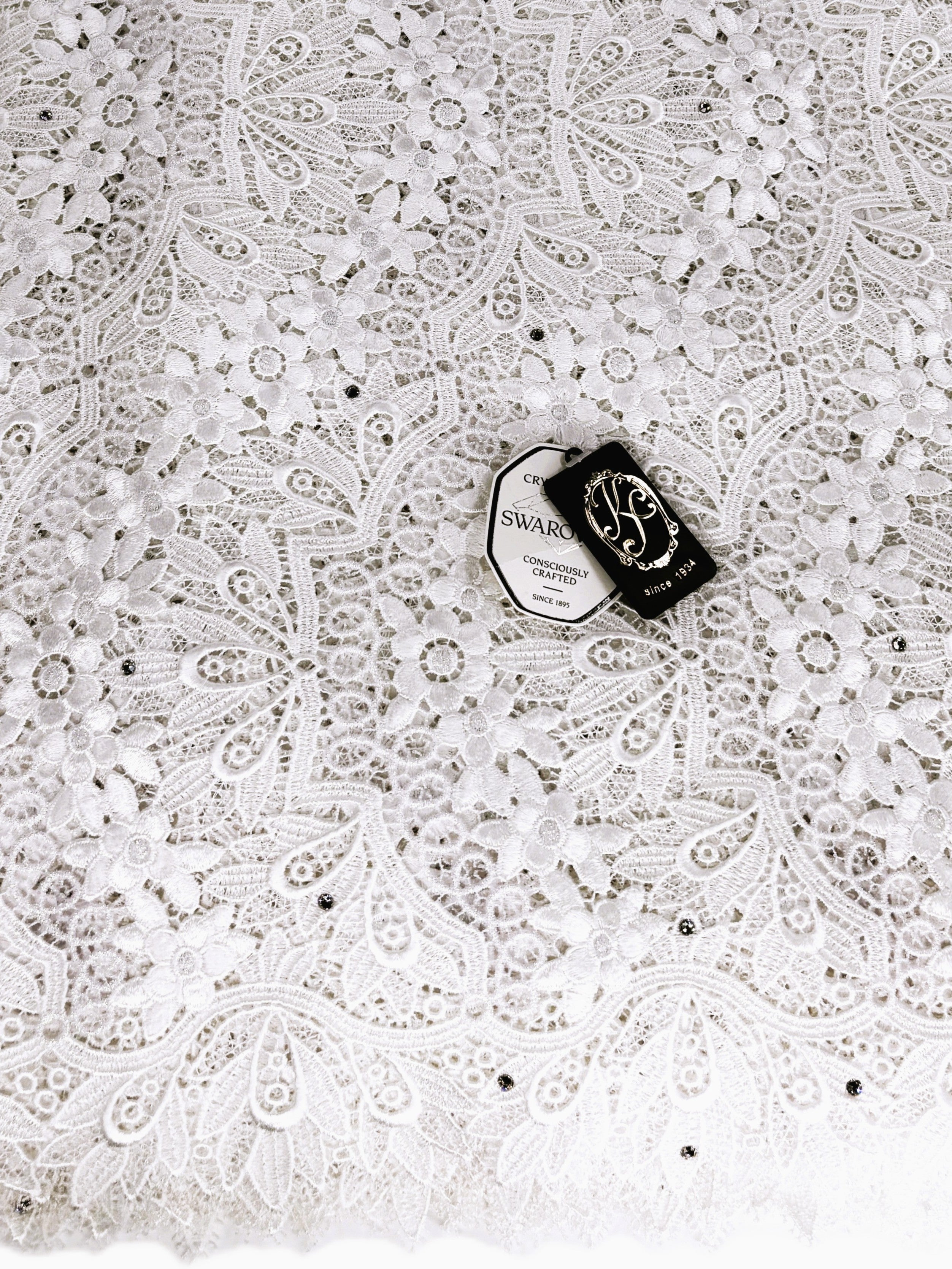 8045 - Swiss Guipure Lace w/Swarovski