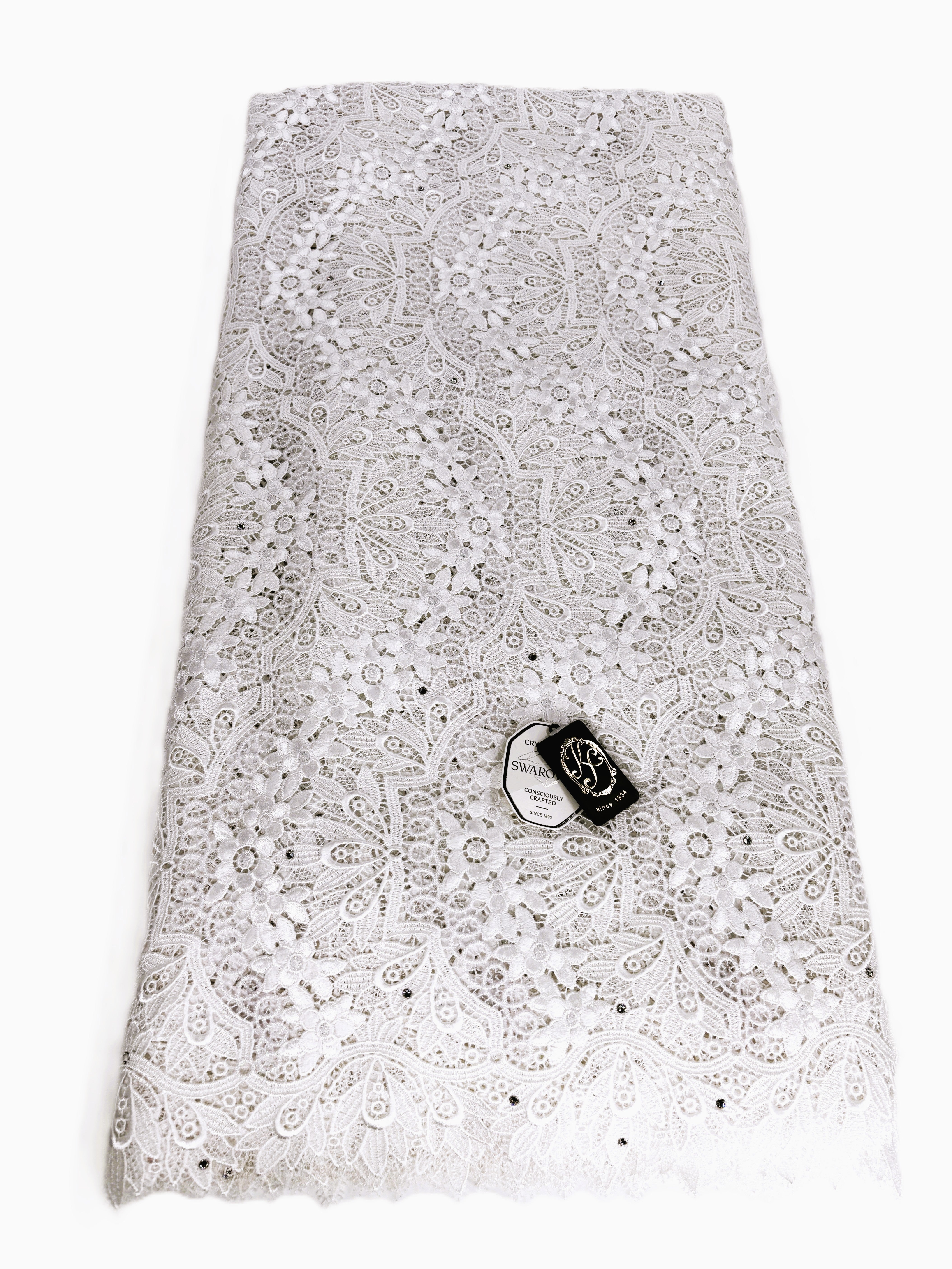 8045 - Swiss Guipure Lace w/Swarovski