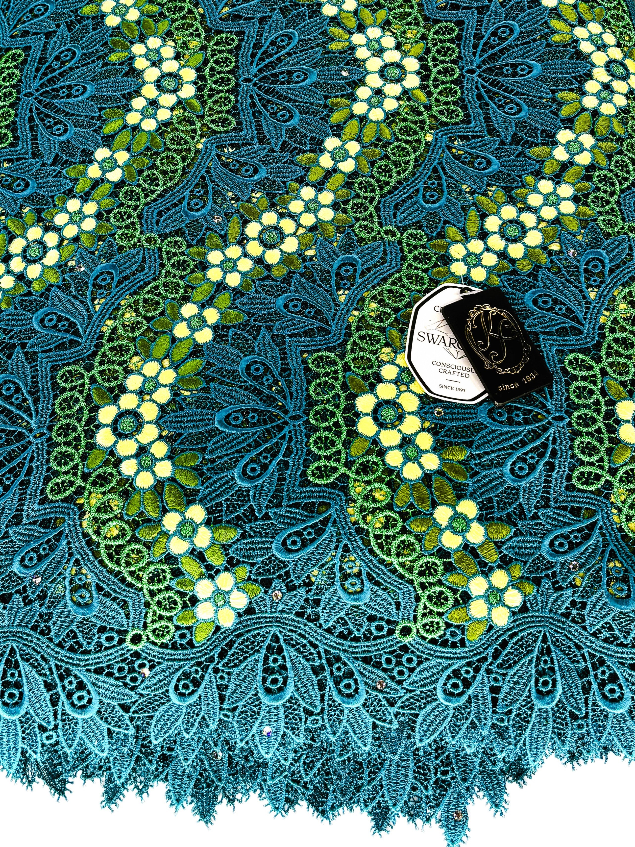 8045 - Swiss Guipure Lace w/Swarovski