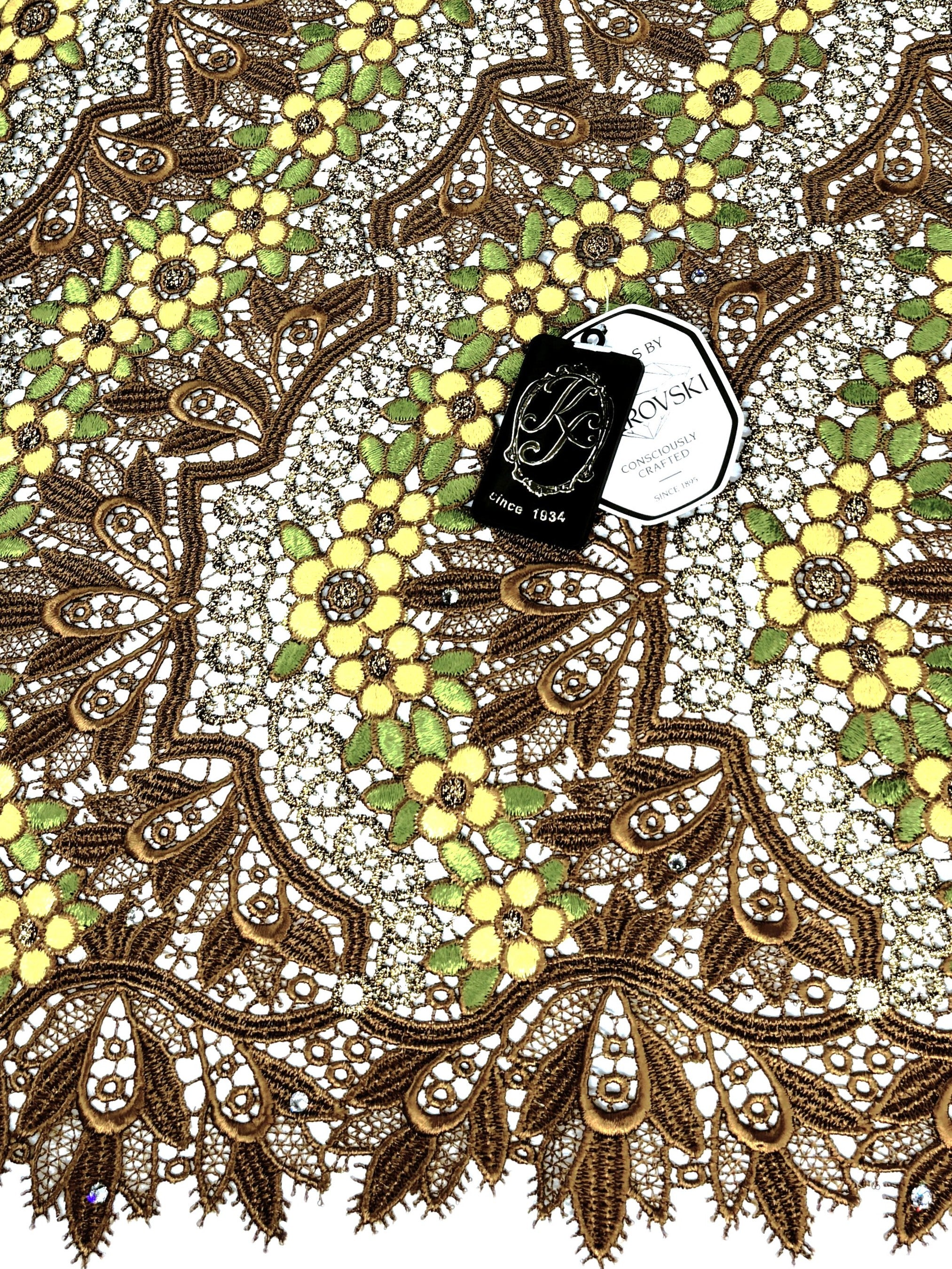 8045 - Swiss Guipure Lace w/Swarovski