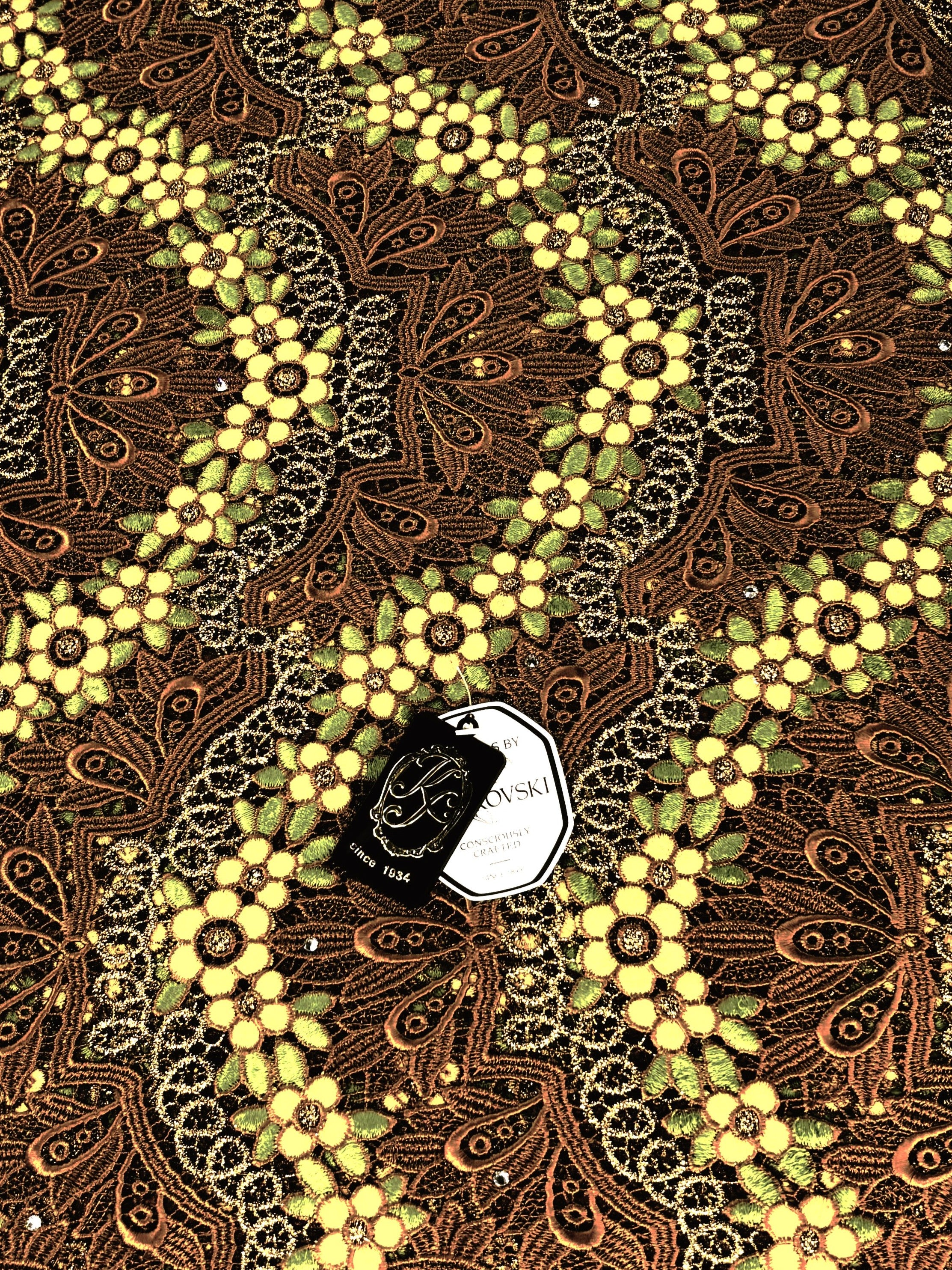 8045 - Swiss Guipure Lace w/Swarovski