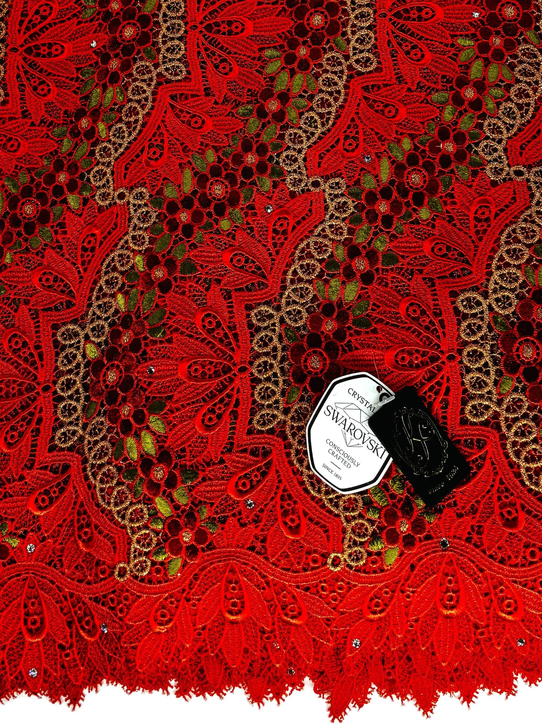 8045 - Swiss Guipure Lace w/Swarovski