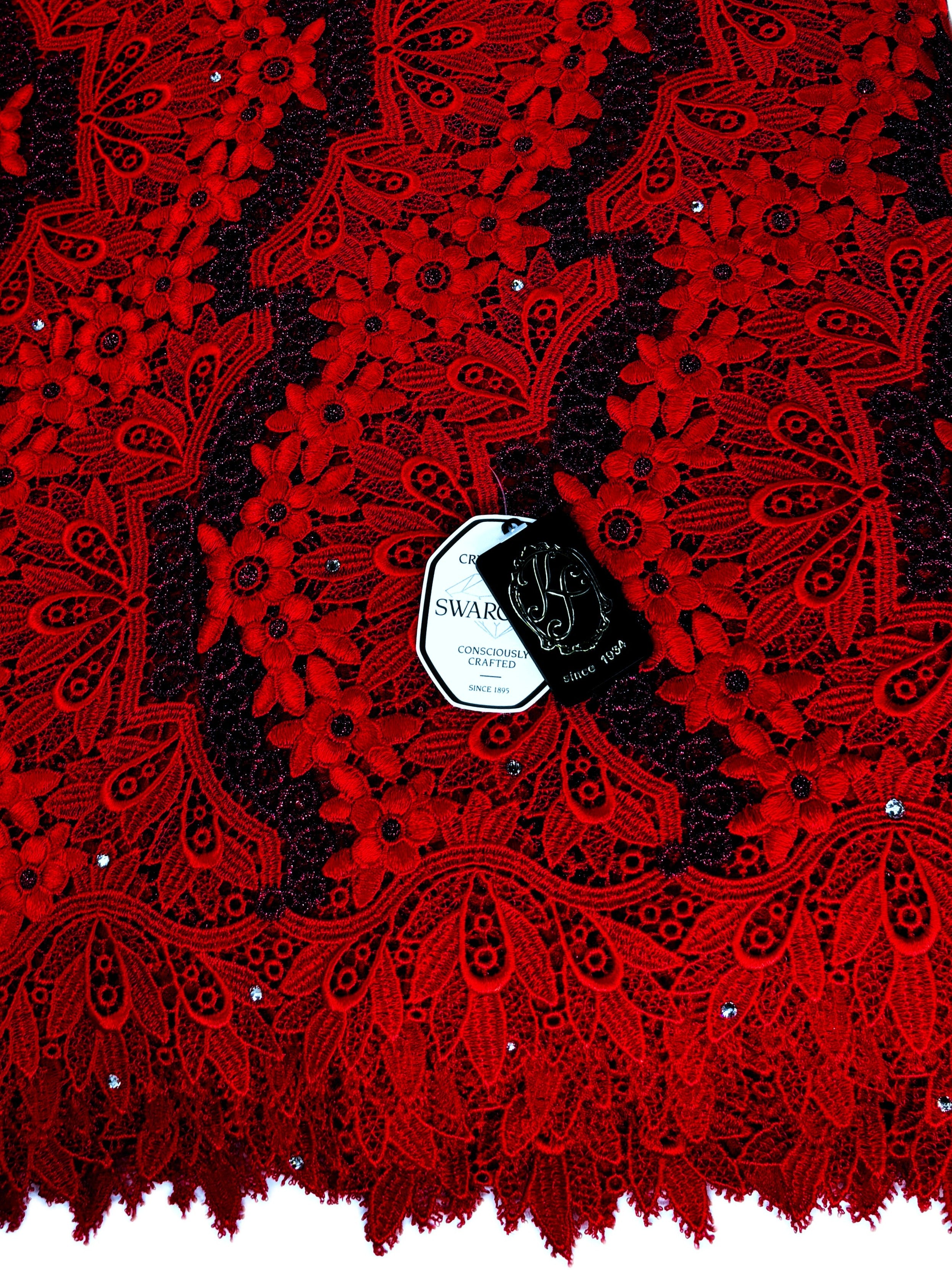 8045 - Swiss Guipure Lace w/Swarovski