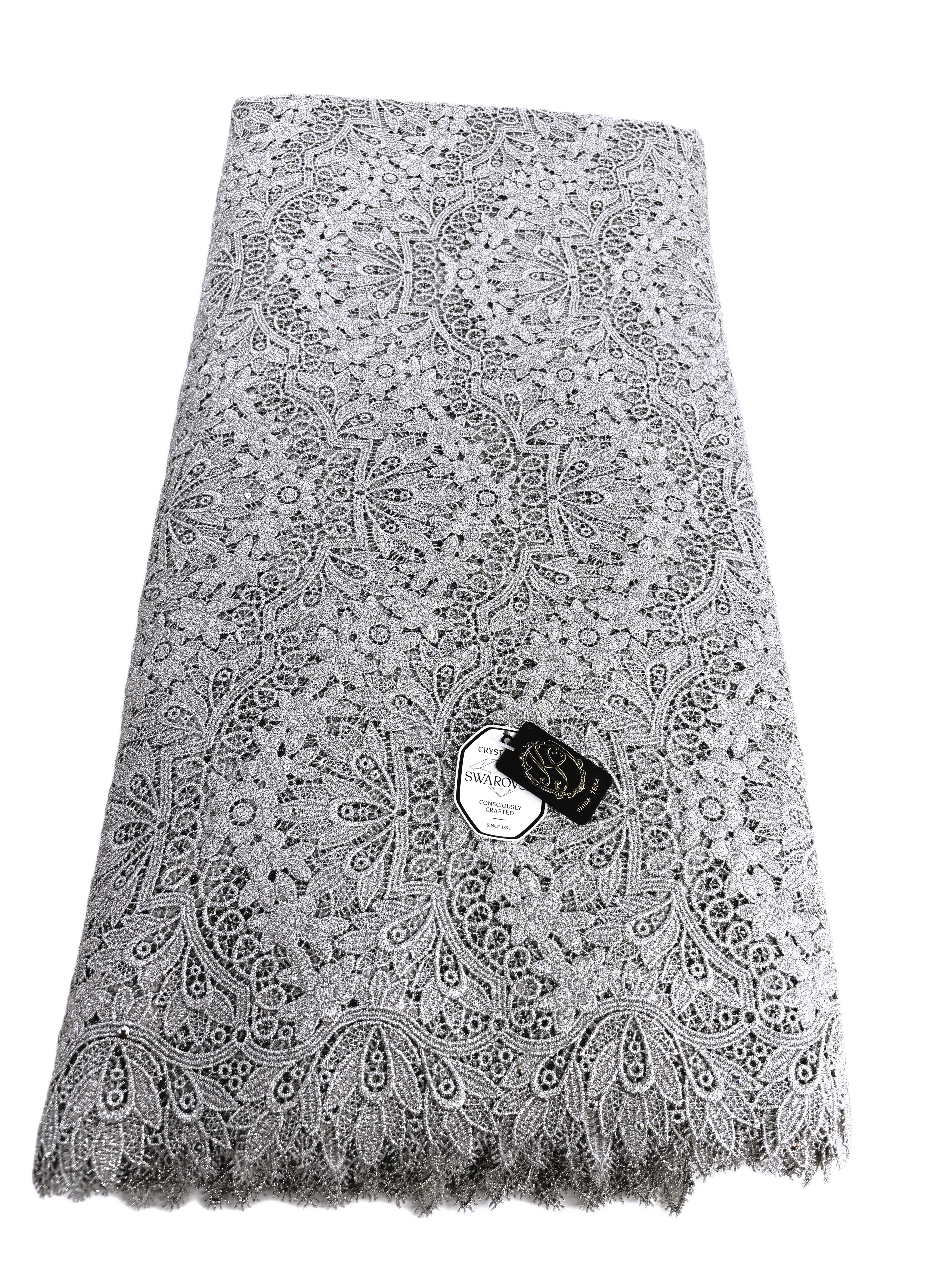 8045 - Swiss Guipure Lace w/Swarovski