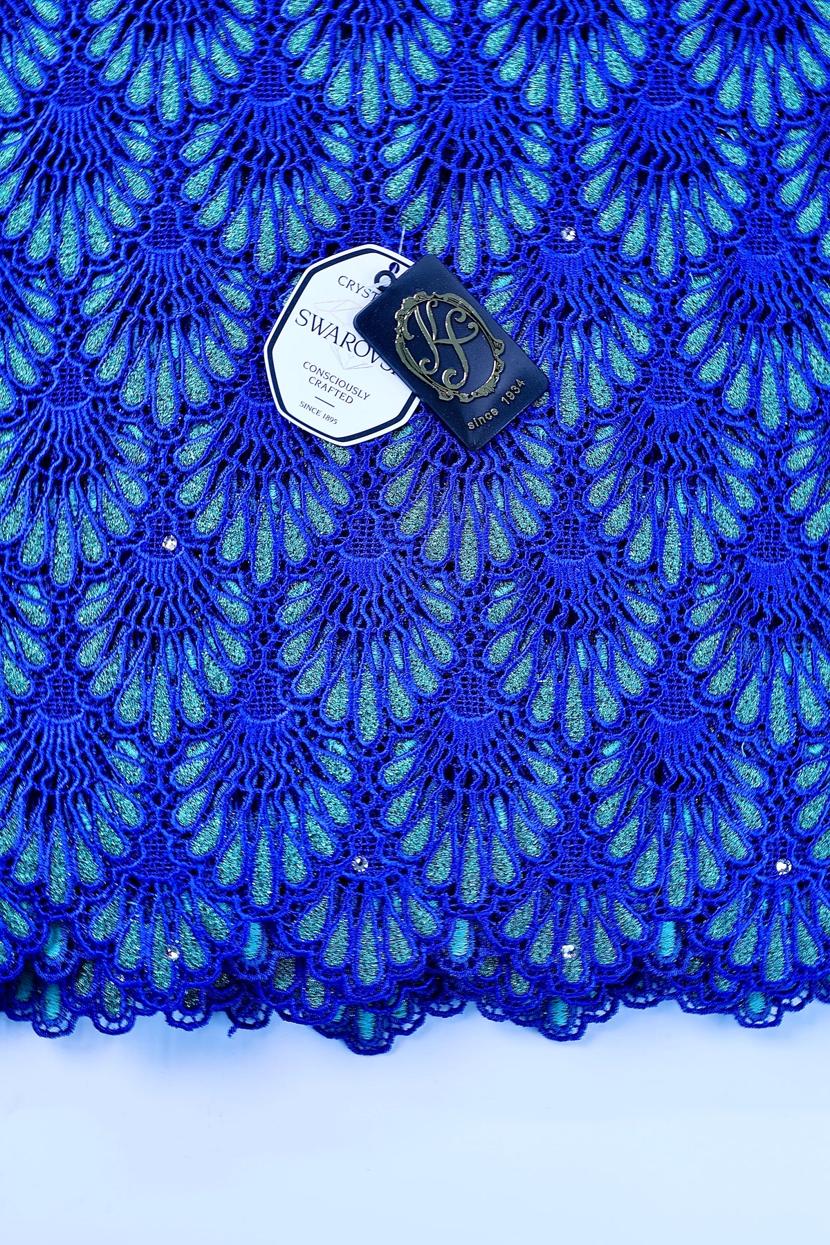 8048 Swiss Guipure Lace with Swarovski