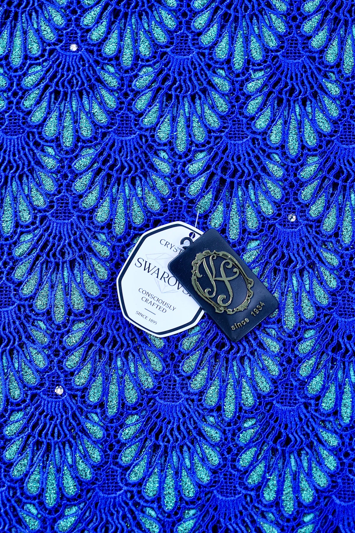 8048 Swiss Guipure Lace with Swarovski
