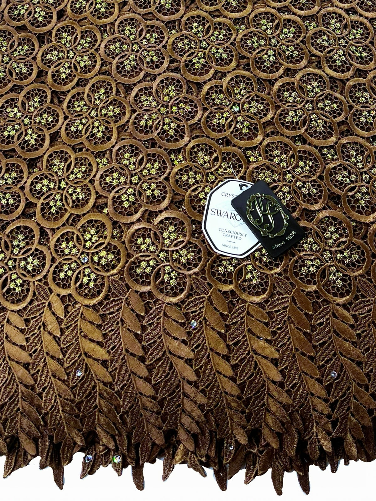8049 Swiss Guipure Lace with Swarovski