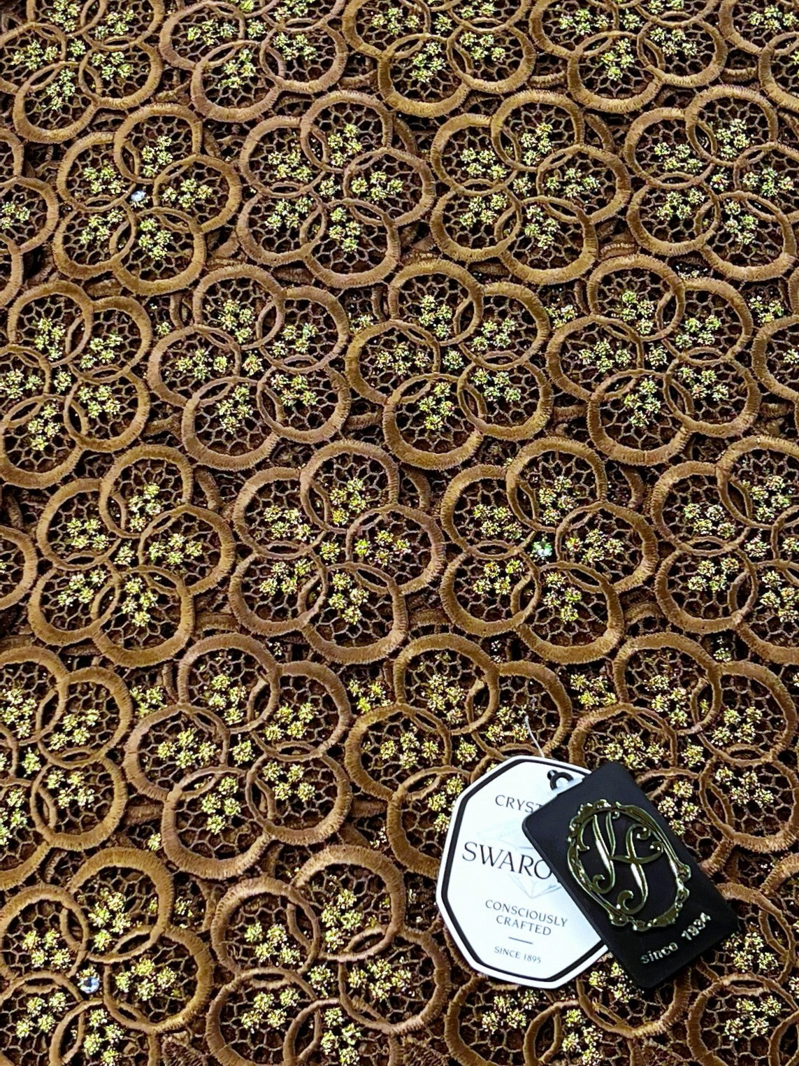 8049 Swiss Guipure Lace with Swarovski