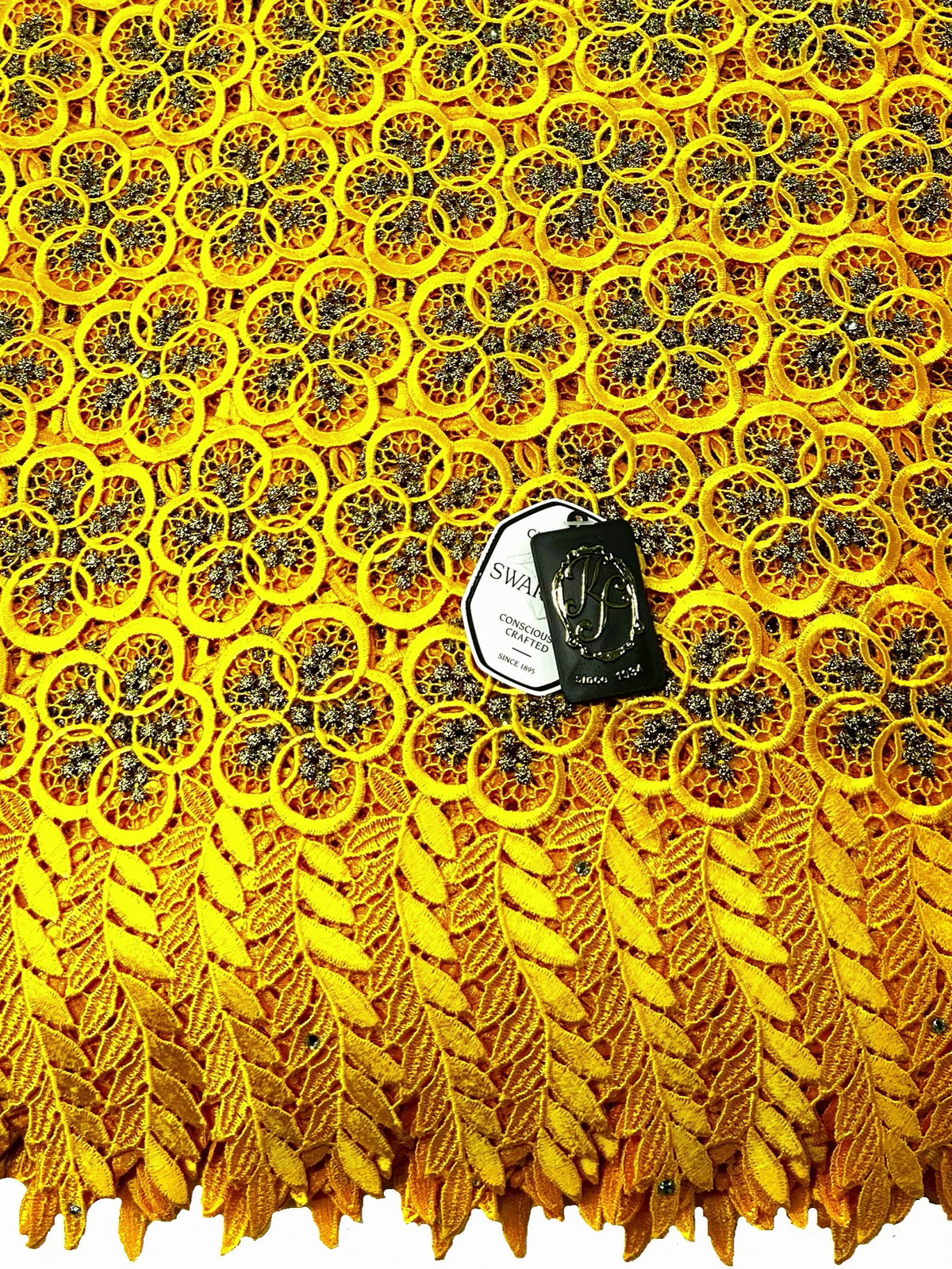 8049 Swiss Guipure Lace with Swarovski