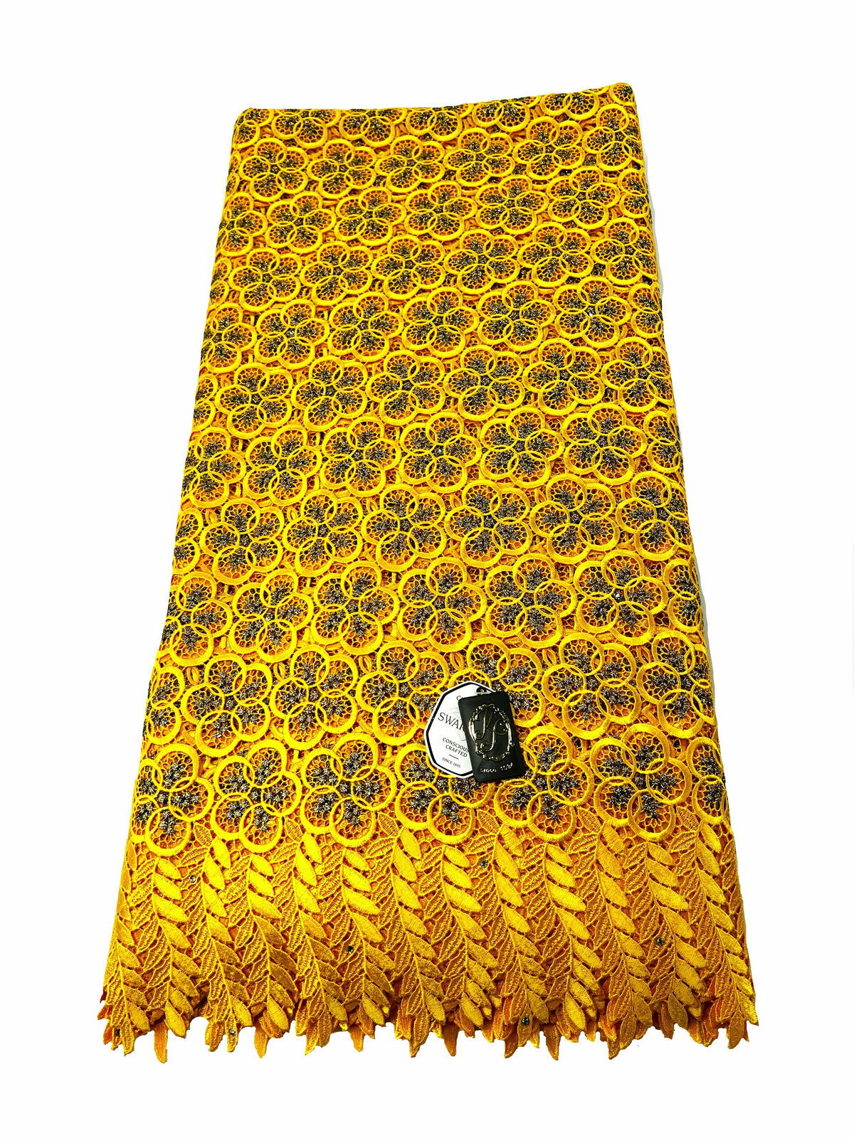 8049 Swiss Guipure Lace with Swarovski