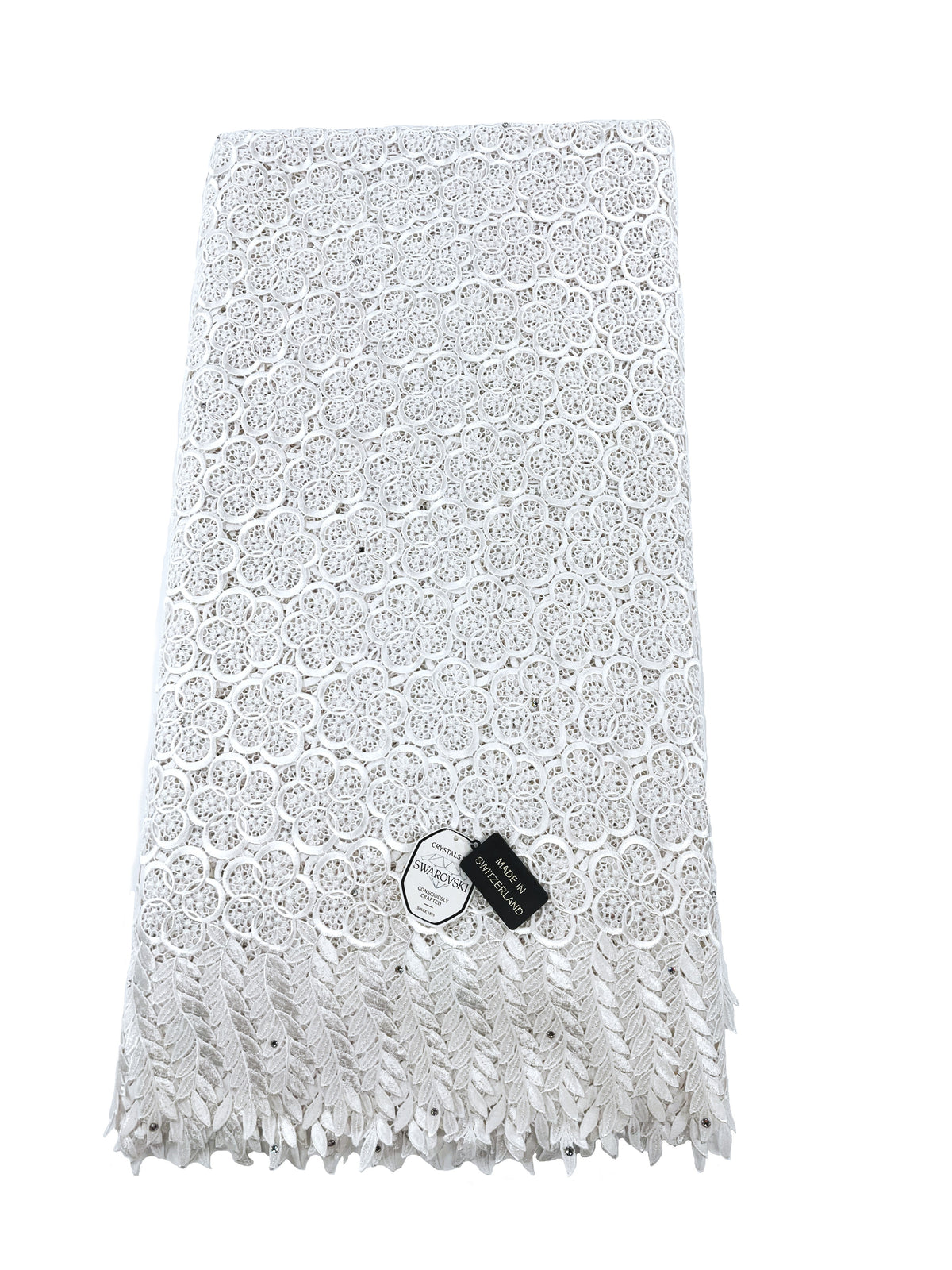 8049 Swiss Guipure Lace with Swarovski