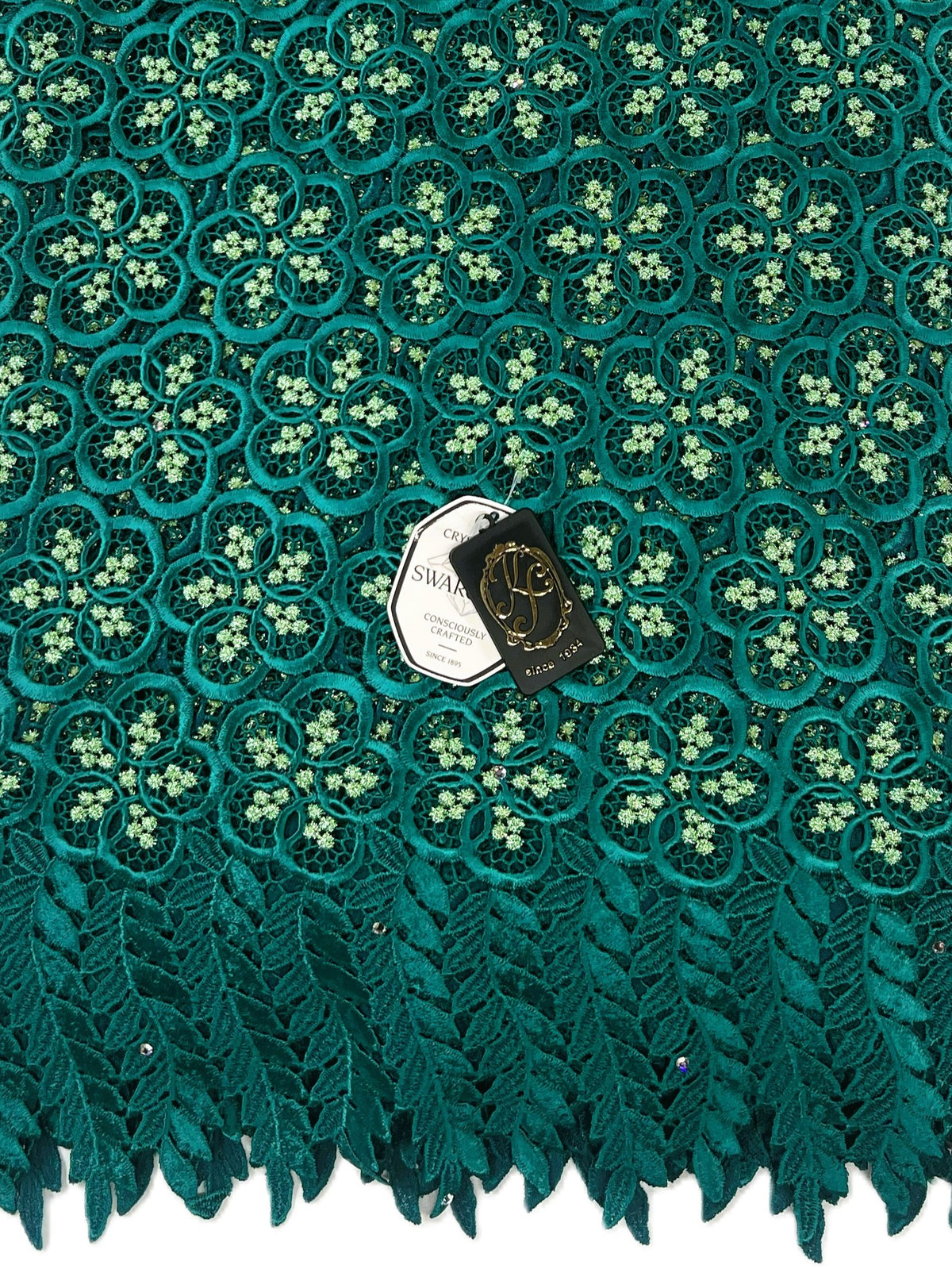 8049 Swiss Guipure Lace with Swarovski